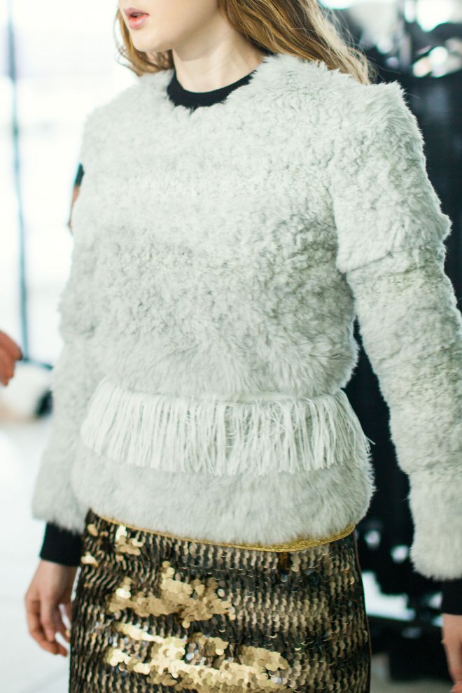 Bildet er fra visningen av Admir Batlaks SS2016-kolleksjon i Operaen. (Foto: Martine Stenberg)