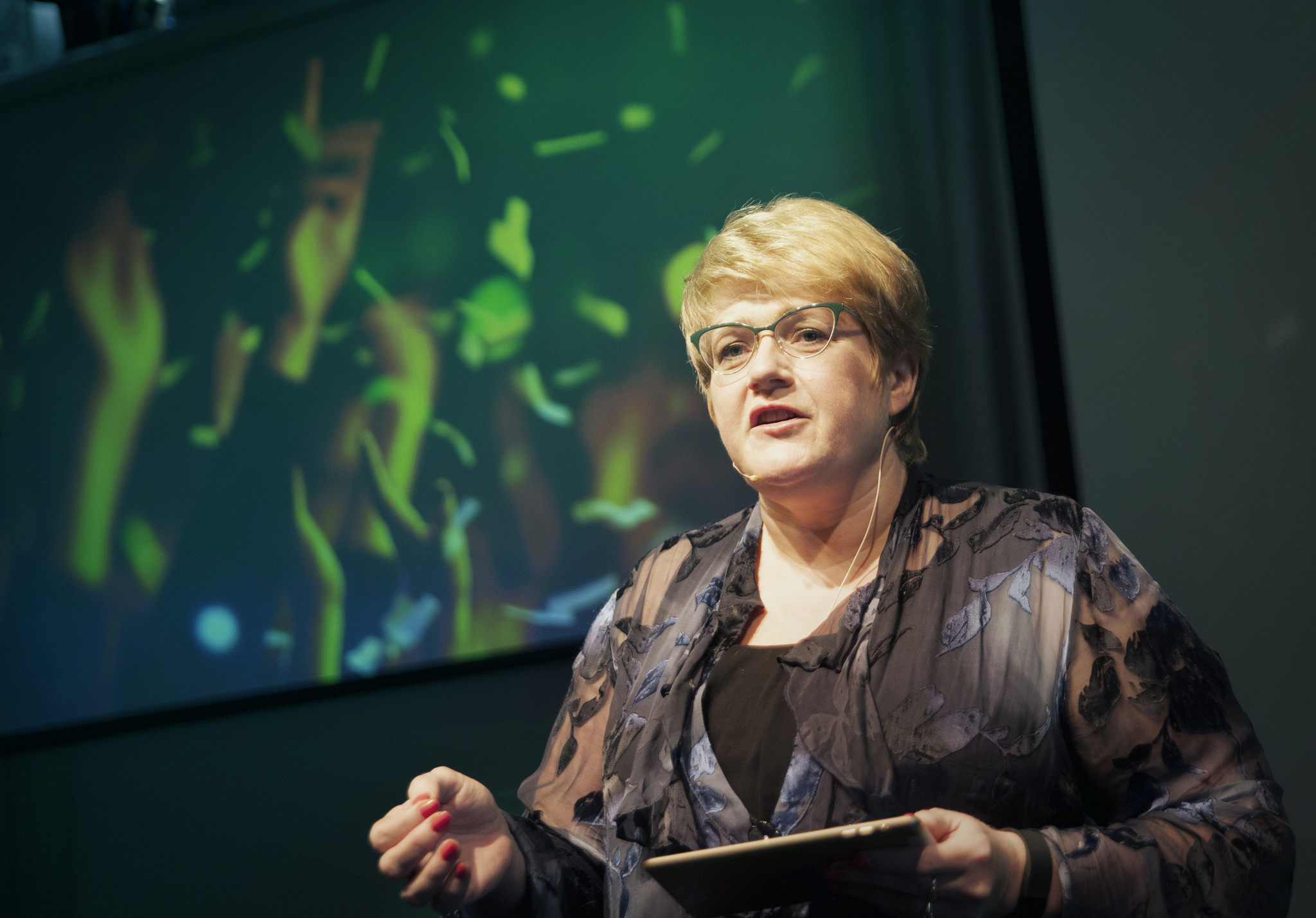 Trine Skei Grande presenterte det nye kulturbudsjettet i dag. (Foto: Venstre.)