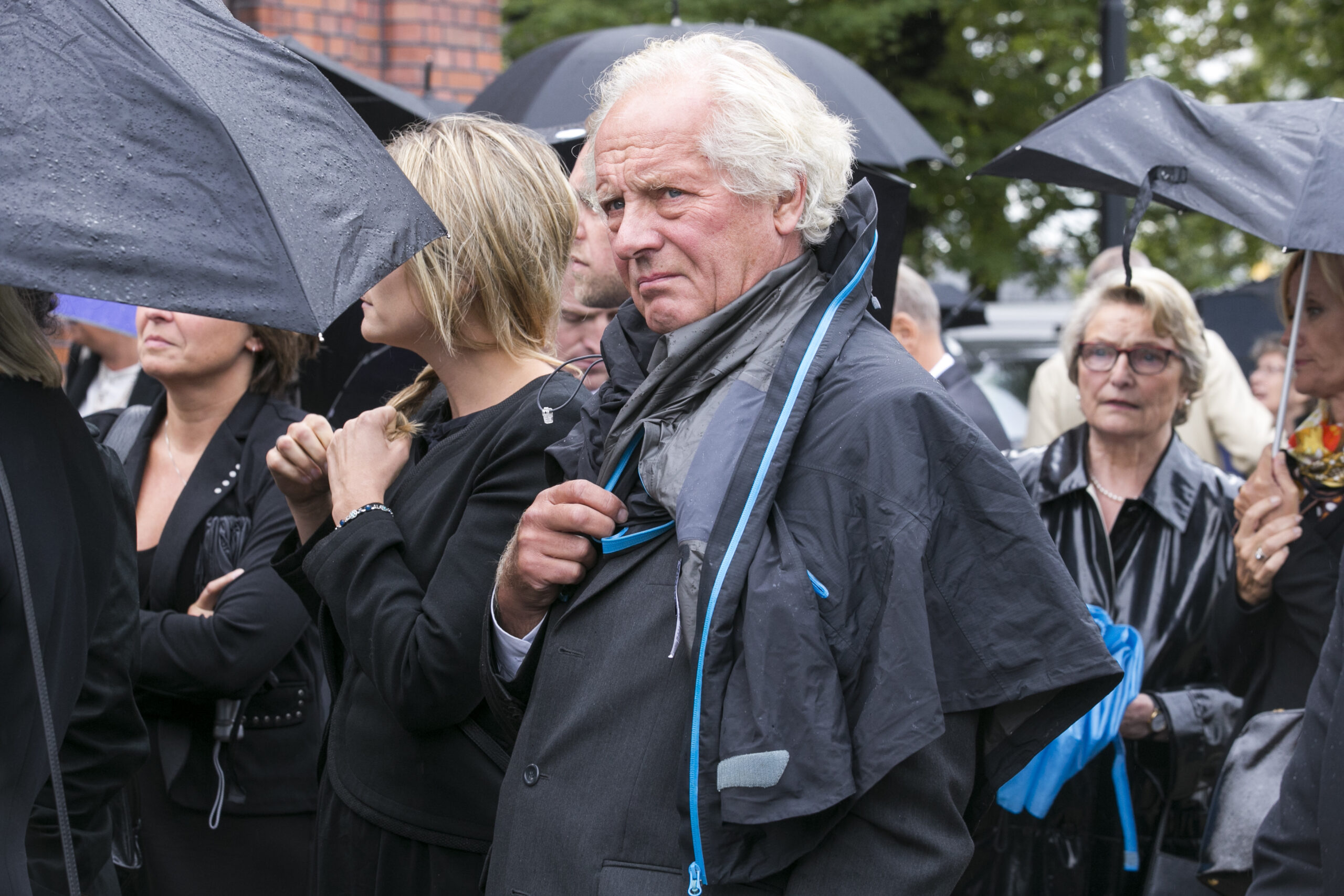 OSLO 20140818. William Nygaard etter bisettelsen til Nini Stoltenberg i Uranienborg kirke mandag. (Foto: Heiko Junge/NTB.)