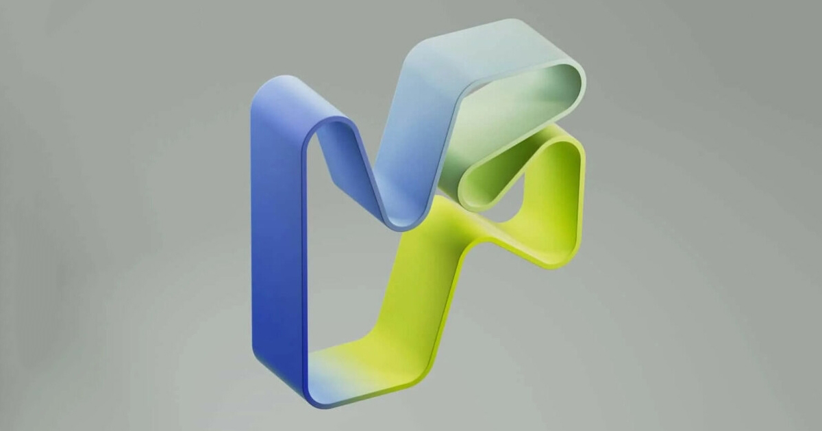 Forskningsrådets nye logo (i 3D). (Foto: Forskningsrådet.)