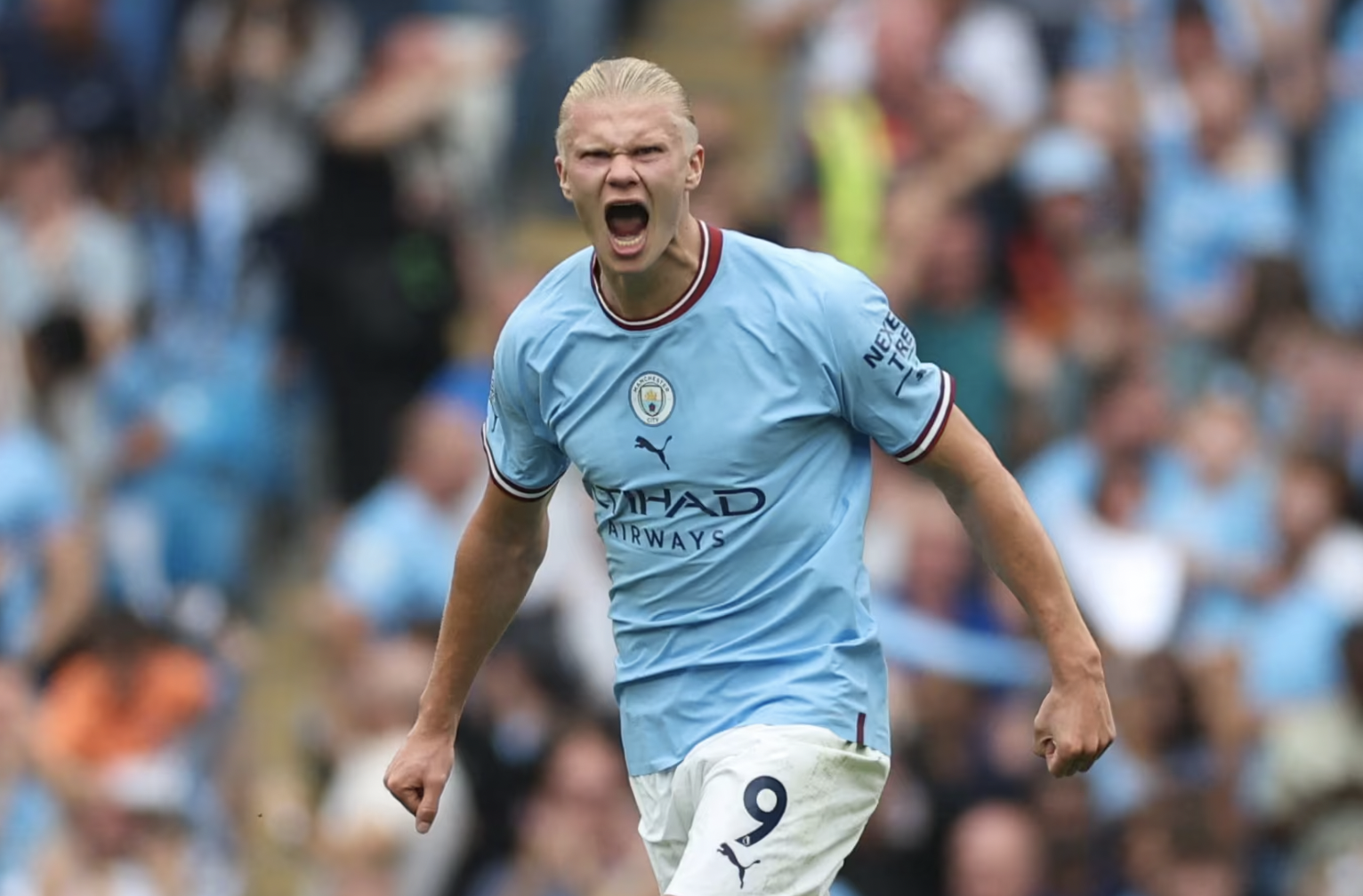 Erling Braut Haaland på Manchester City. (Foto: Carl Recine/Reuters.)