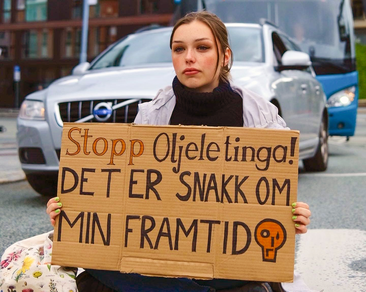 Ronja Mylius i Stopp oljeletinga. (Foto- Stopp oljeletinga.) 525