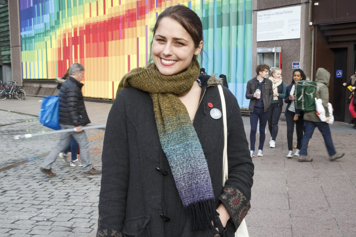 Leder i Kvinnefronten, Cathrine Linn Kristiansen. (Foto- Heiko Junge:NTB.) 3-2