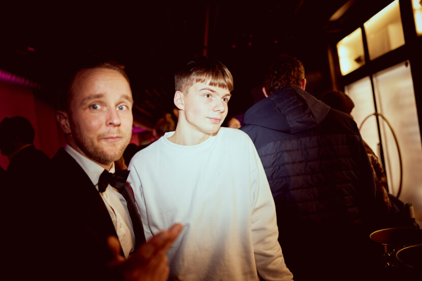 Marstein på Subjektprisens etterfest på Göteborg. (Foto: Helge Brekke.) 