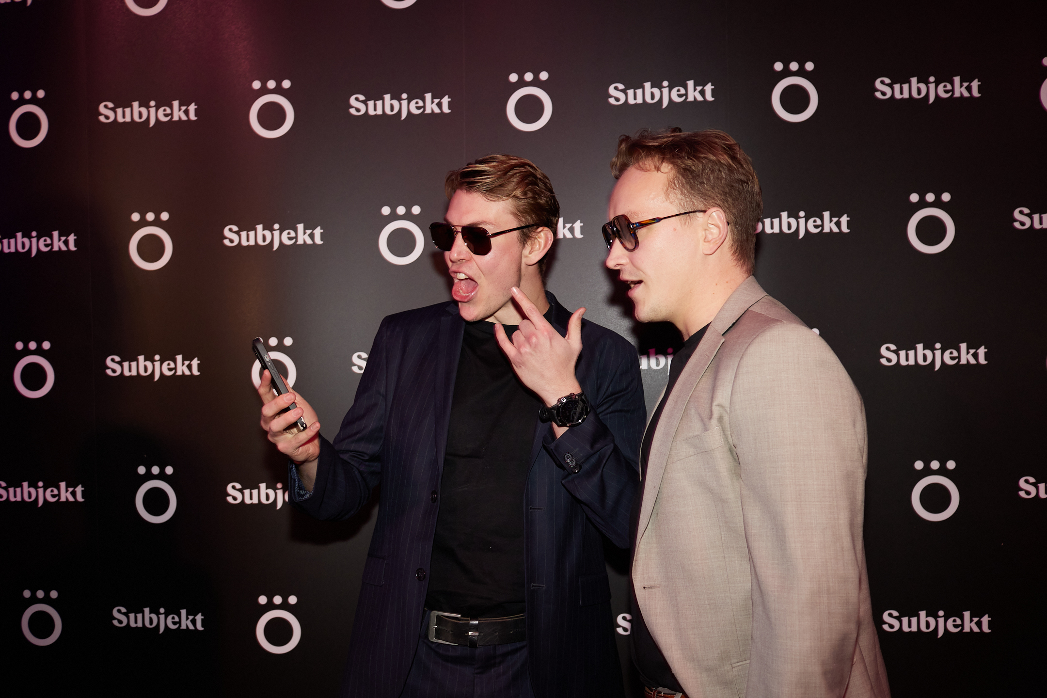 Oskar Westerlin og Snorre Klanderud Subjektprisen 2022. (Foto: Helge Brekke.)