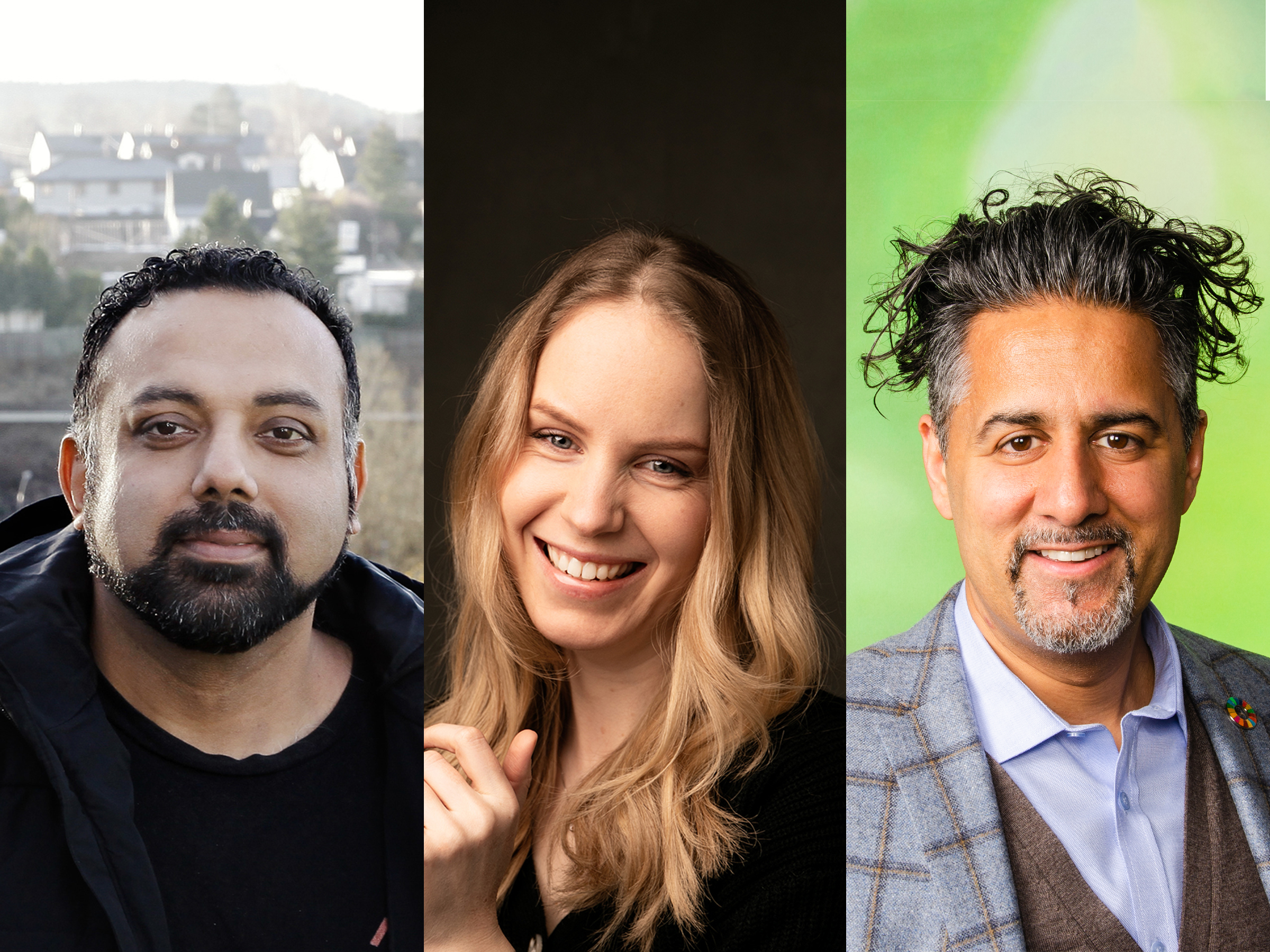 Abid Raja, Malin Falch og Gulraiz Sharif Dette er den mest lånte biblioteksboken. (Kollasj- Subjekt.) 3-2