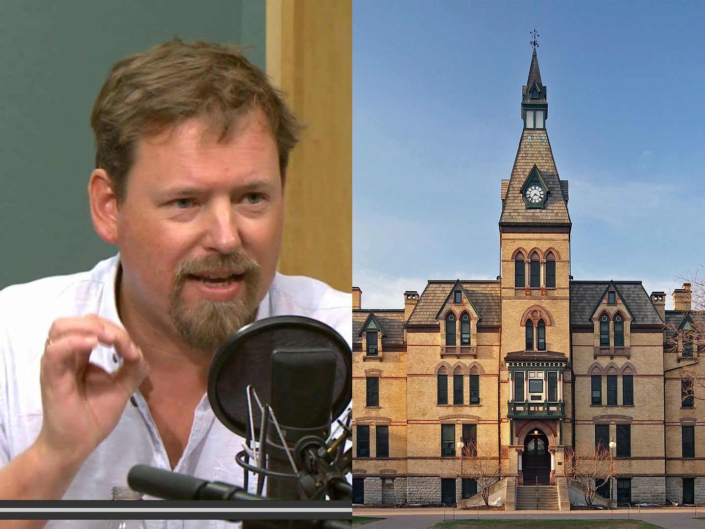 Espen Goffeng og Hamline University (MN). (Kollasj: Subjekt.) 4:3