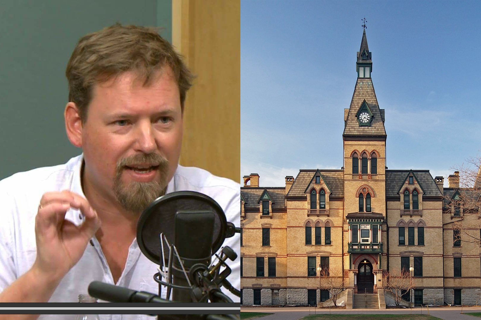 Espen Goffeng og Hamline University (MN). (Kollasj: Subjekt.) 3:2