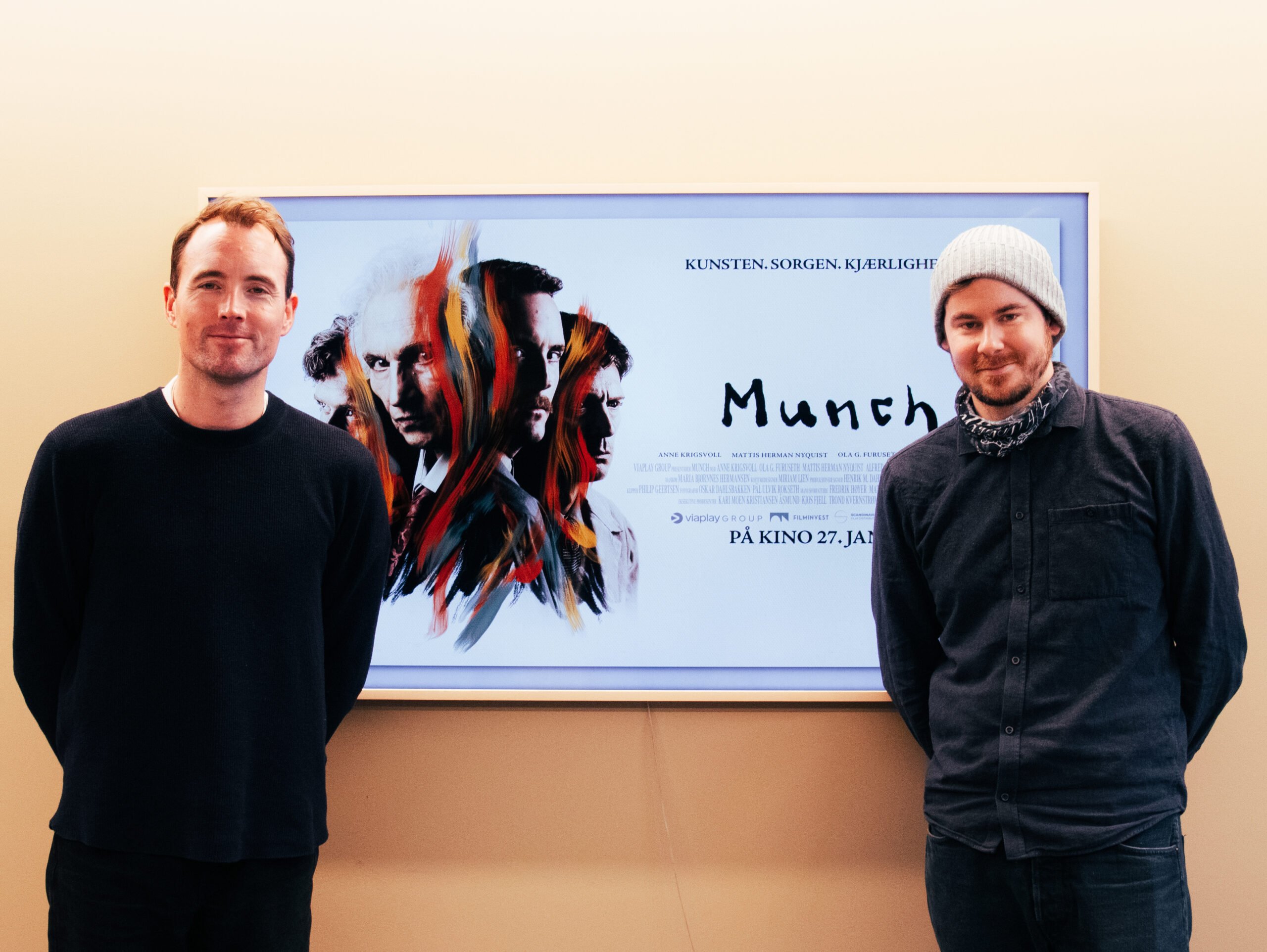 Skuespiller Mattis Herman Nyquist og regissør Henrik Dahlsbakken. (Foto: Aurora Henni Krogh.)