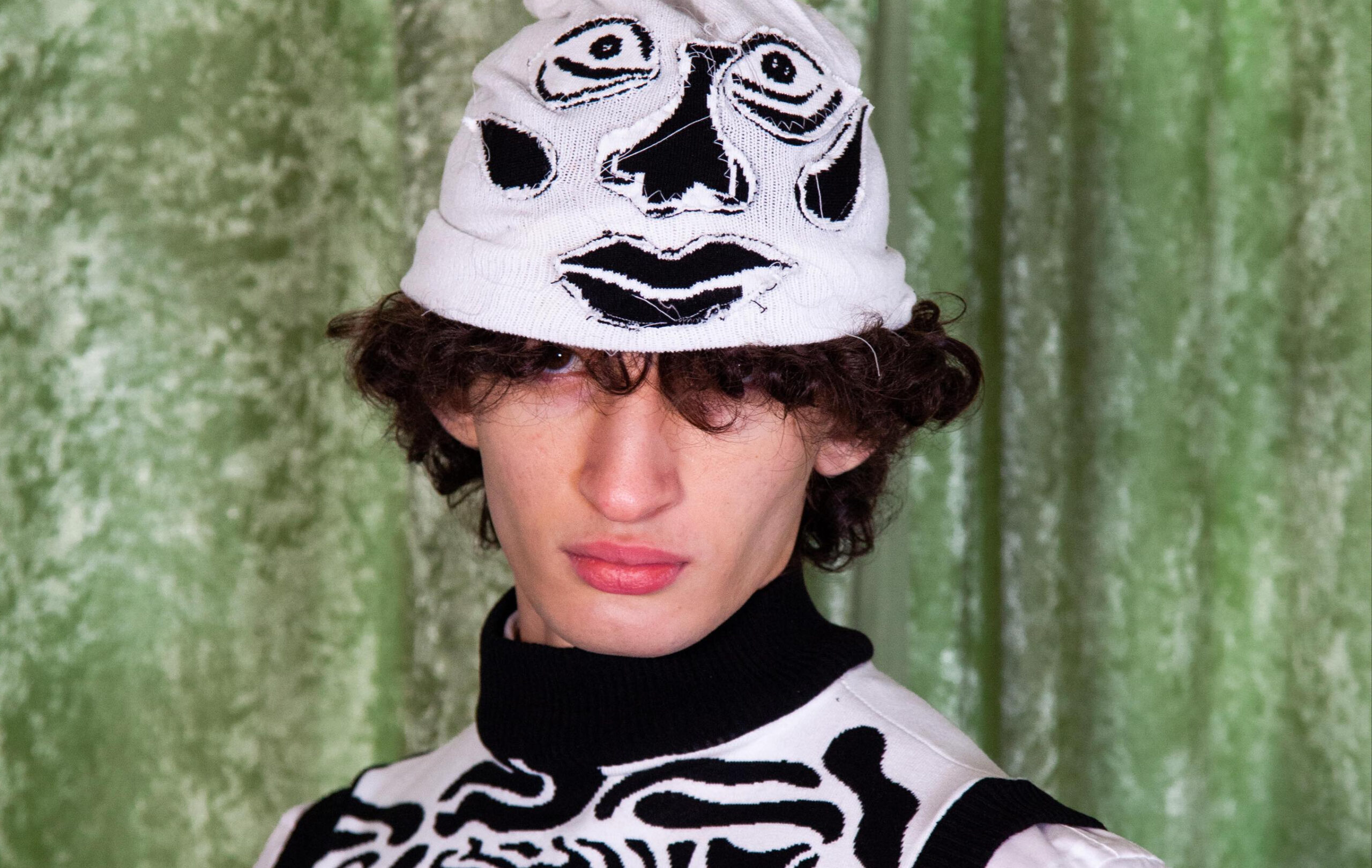 Bernard Krucyk mini-kolleksjon «Uncanny valley» er inspirert av Freudsoptiske illusjoner. (Foto: Uma Crompton.)