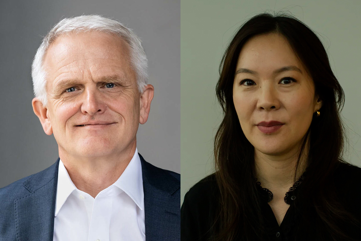 Direktør Jon Erik Ofstad for Subscrybe Norge og sjefredaktør Sun Heidi Sæbø i Morgenbladet. (Kollasj: Subjekt.)