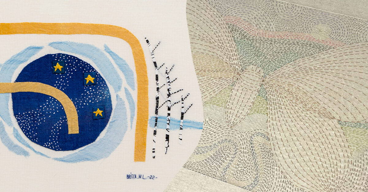 Ask Bjørlo og Britta Marakatt-Labba hos Oslo Contemporary. (Foto: Presse.)