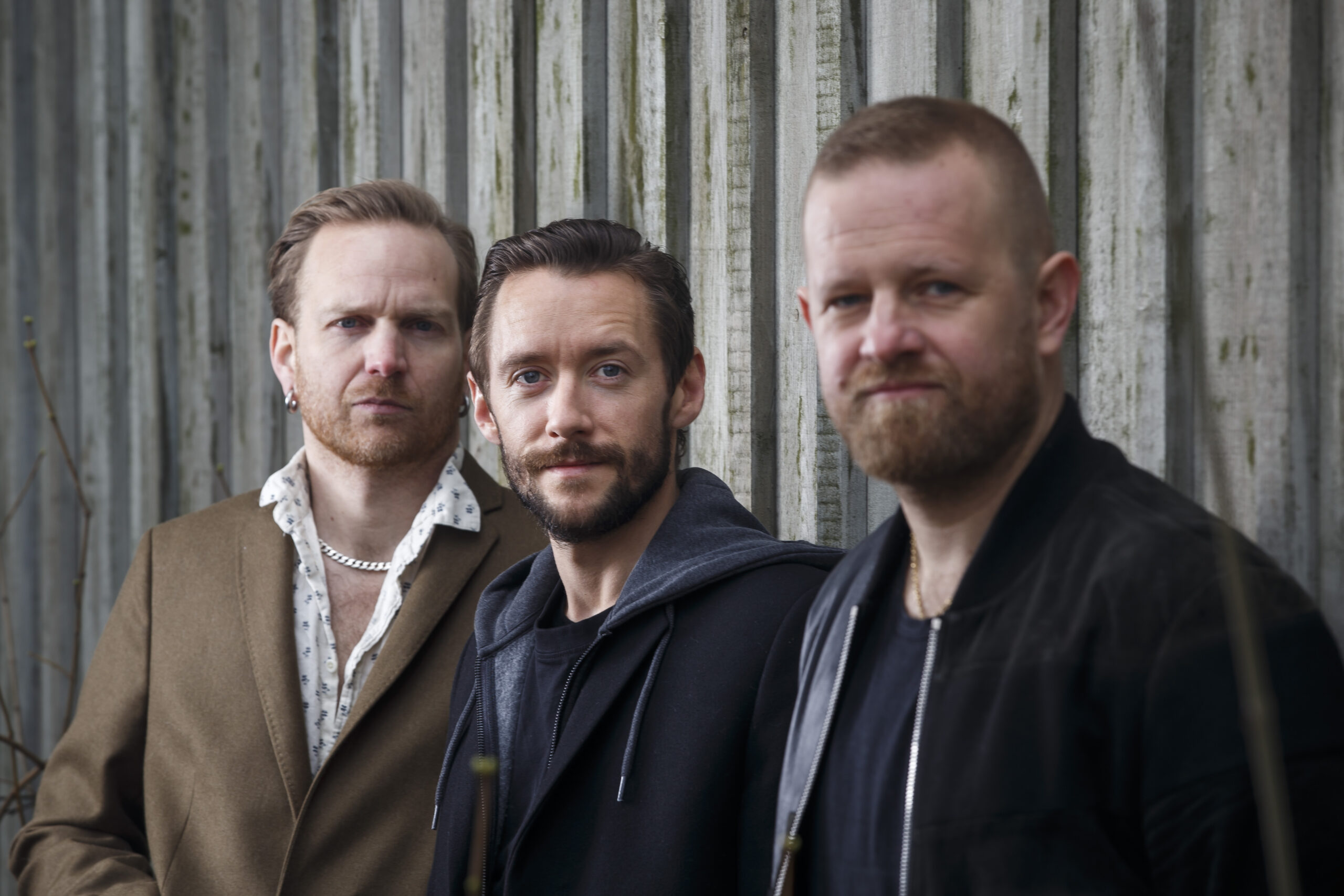 Den norske hiphop-gruppen Klovner i kamp består av medlemmene Aslak «Alis» Hartberg, Thomas «Fingern» Gullestad og Esben «Dansken» Selvig. (Foto: Heiko Junge/NTB.)