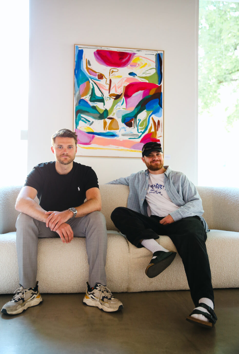 F. V. Tobias Gautier Teigen og Christian Zervos i Duer. (Foto: Aurora Henni Krogh.)