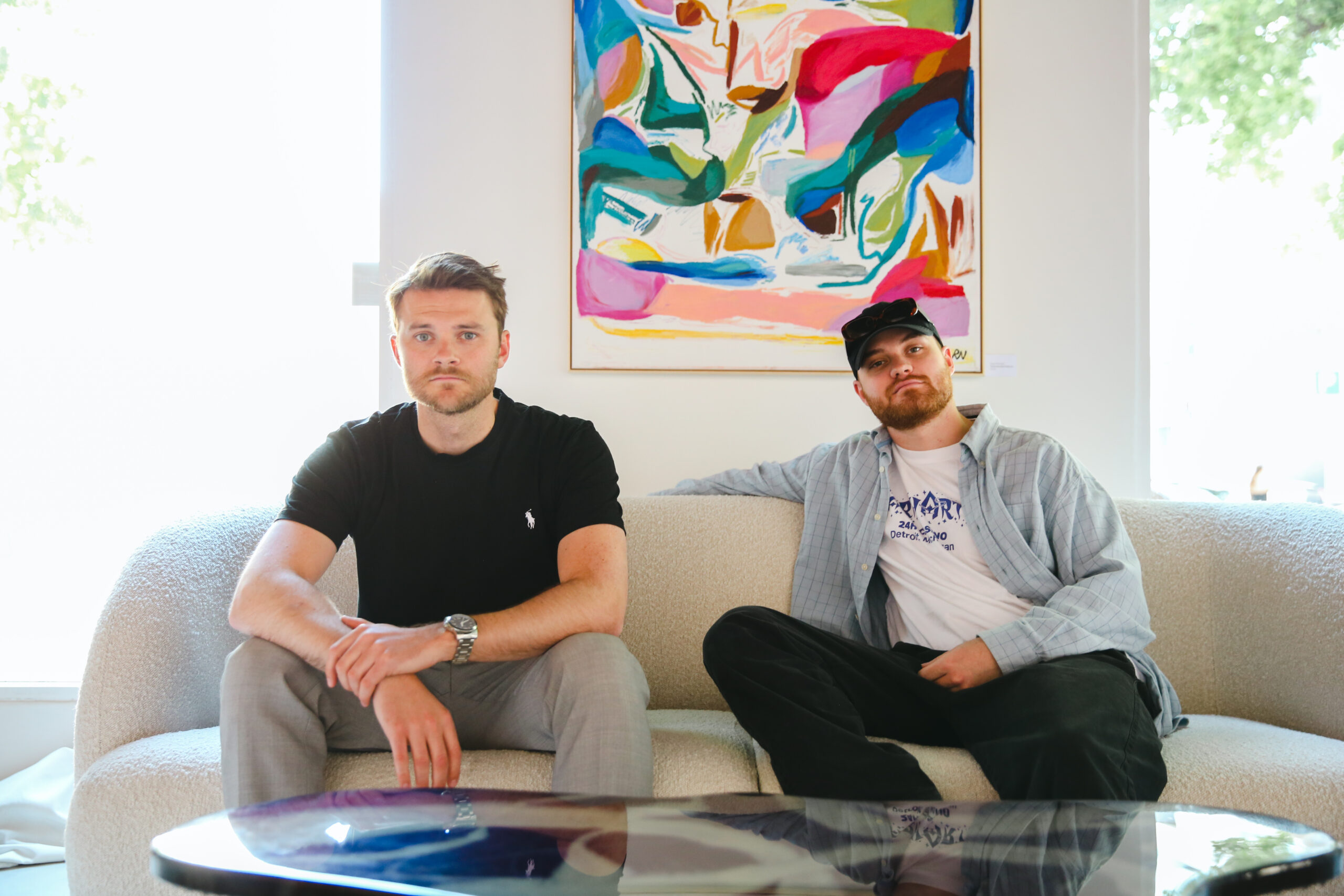 F. V. Tobias Gautier Teigen og Christian Zervos i Duer. (Foto: Aurora Henni Krogh.)