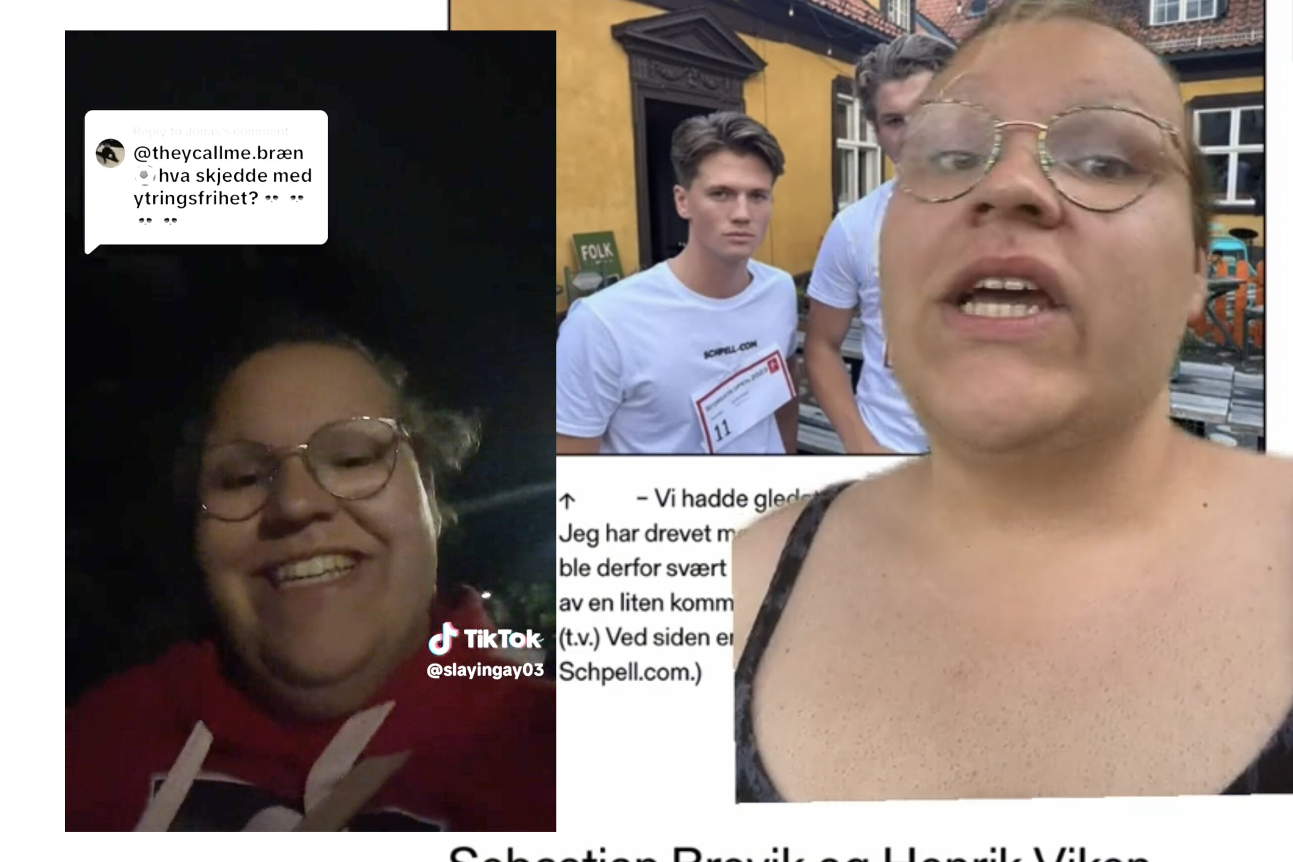 Rio Vik, Sebastian Brevik Tiktok Stein saks papir (Kollasje: Subjekt.)