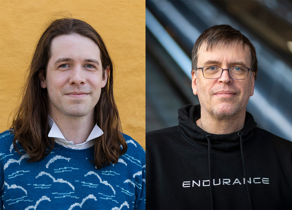 Sebastian Makonnen Kjølaas og Oslo-politiker Bjørn Revil (FRP). (Foto: Adrian Bugge, Presse / Heiko Junge, NTB).