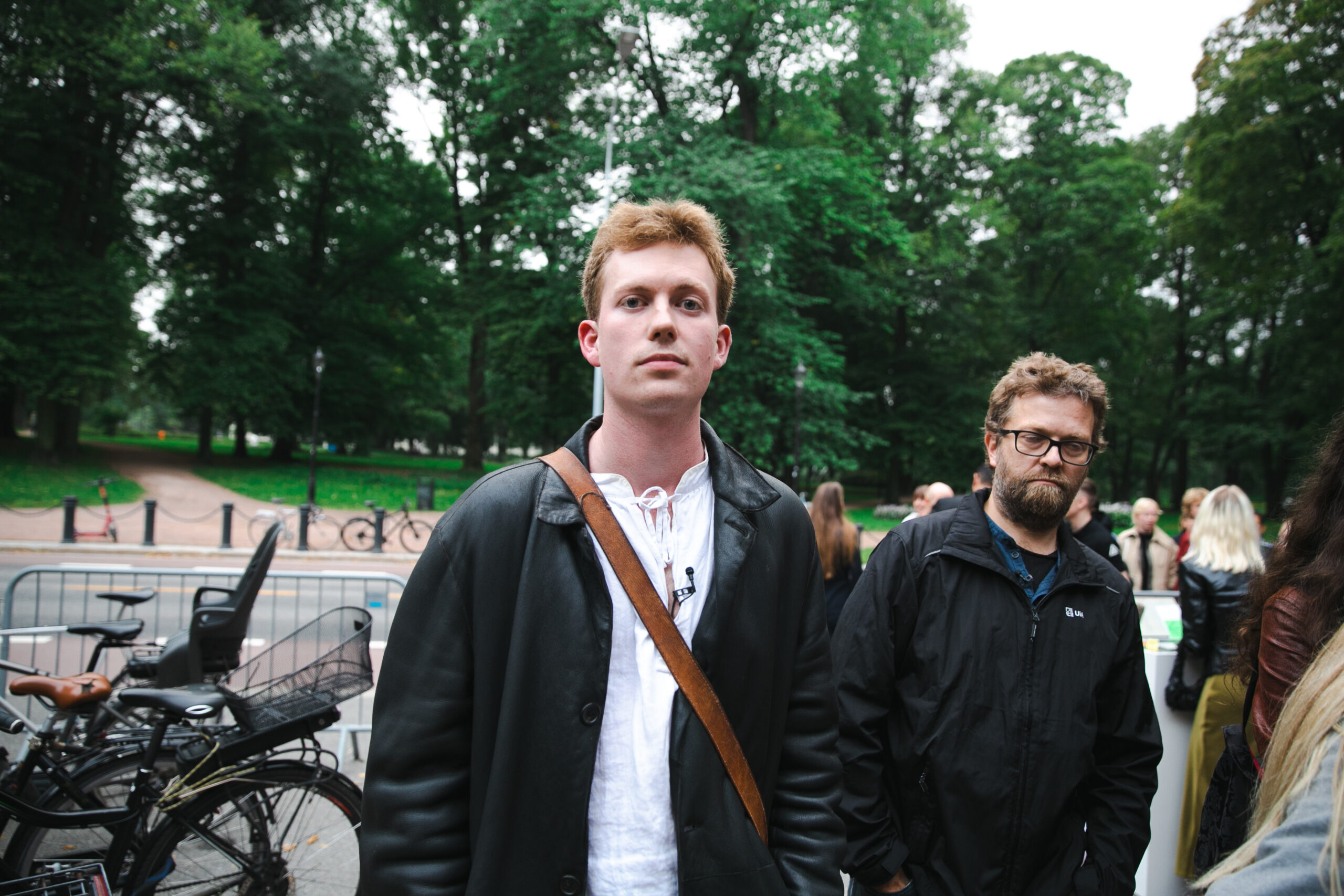 Øde Nerdrum var tilstede under årets høstutstilling. (Foto: Aurora Henni Krogh).