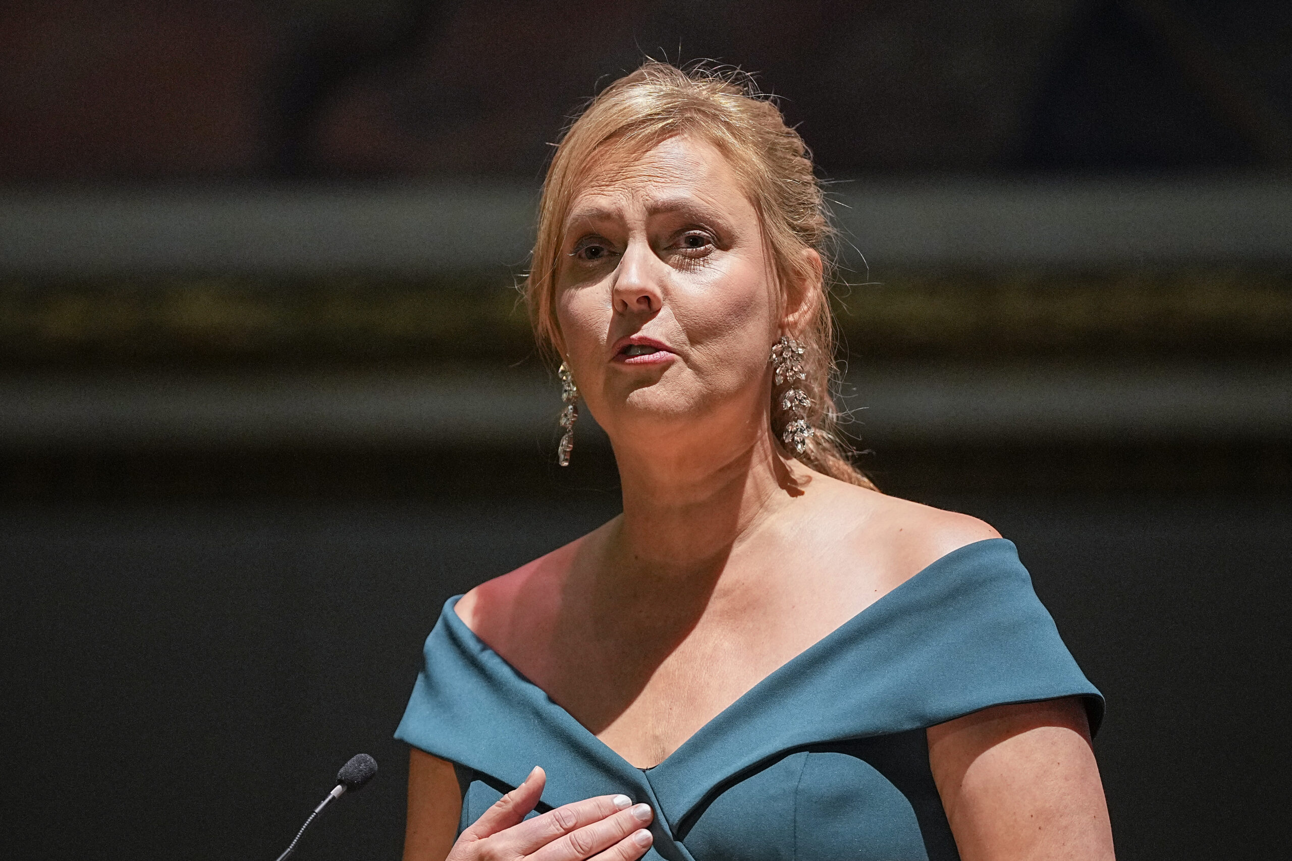 Caption Oslo 20220908. Anders Jahres kulturpris overrekkes Margreth Olin i Universitetets aula i Oslo. Foto: Beate Oma Dahle/NTB.)