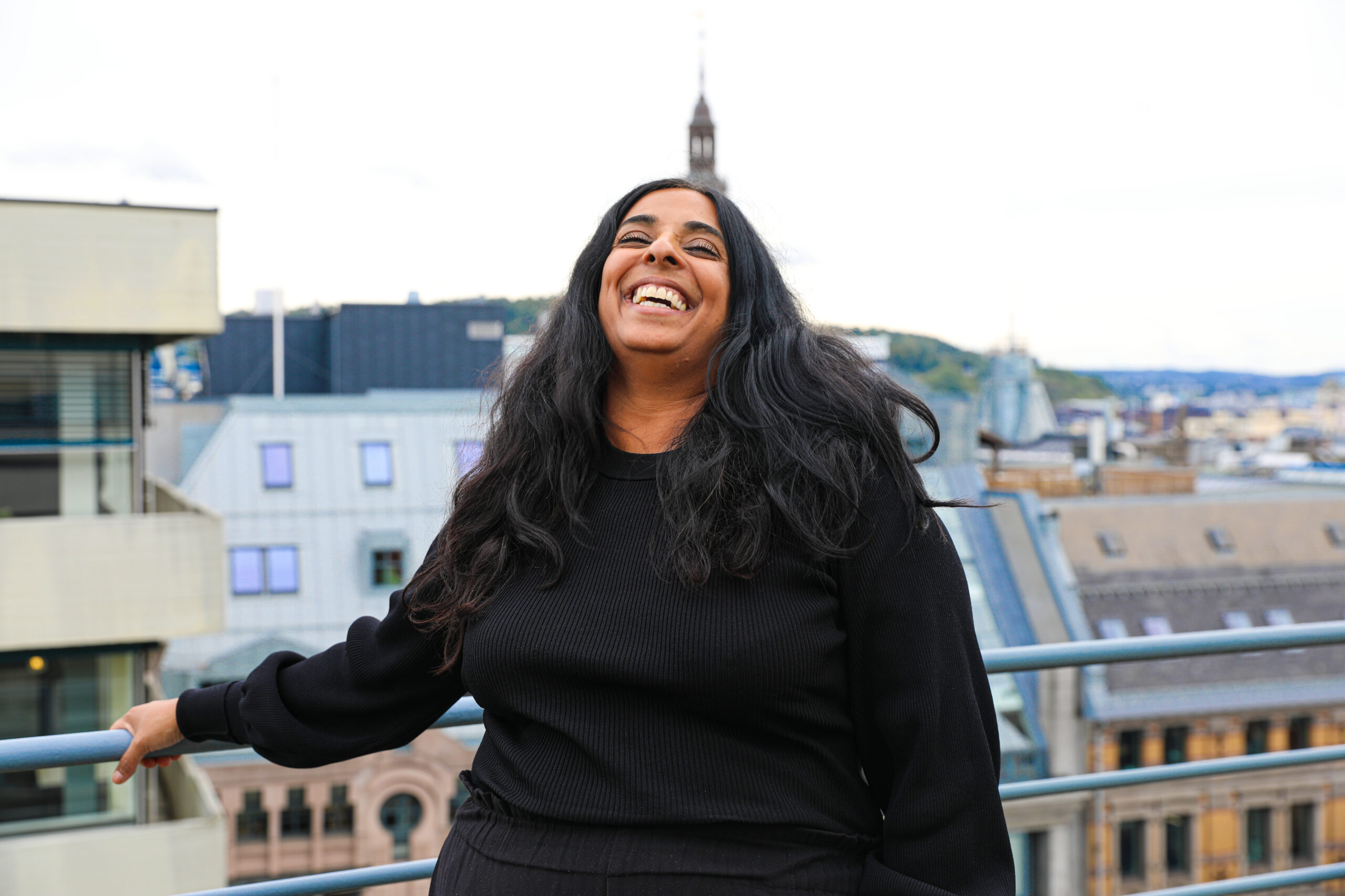 Kultur- og likestillingsminister Lubna Jaffery. (Foto: Linn de Lange).