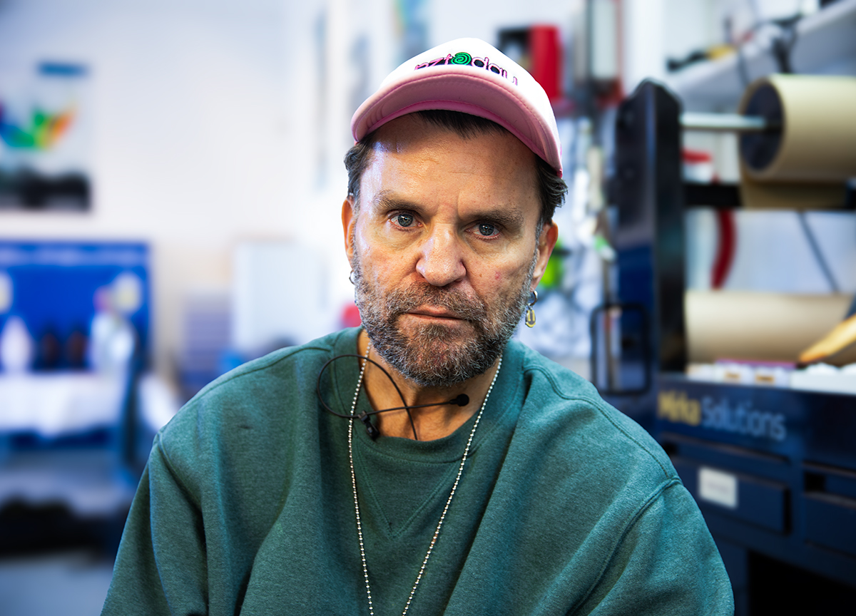 Kunstner Bjarne Melgaard video Bangkok. (Foto: Linn de Lange.)