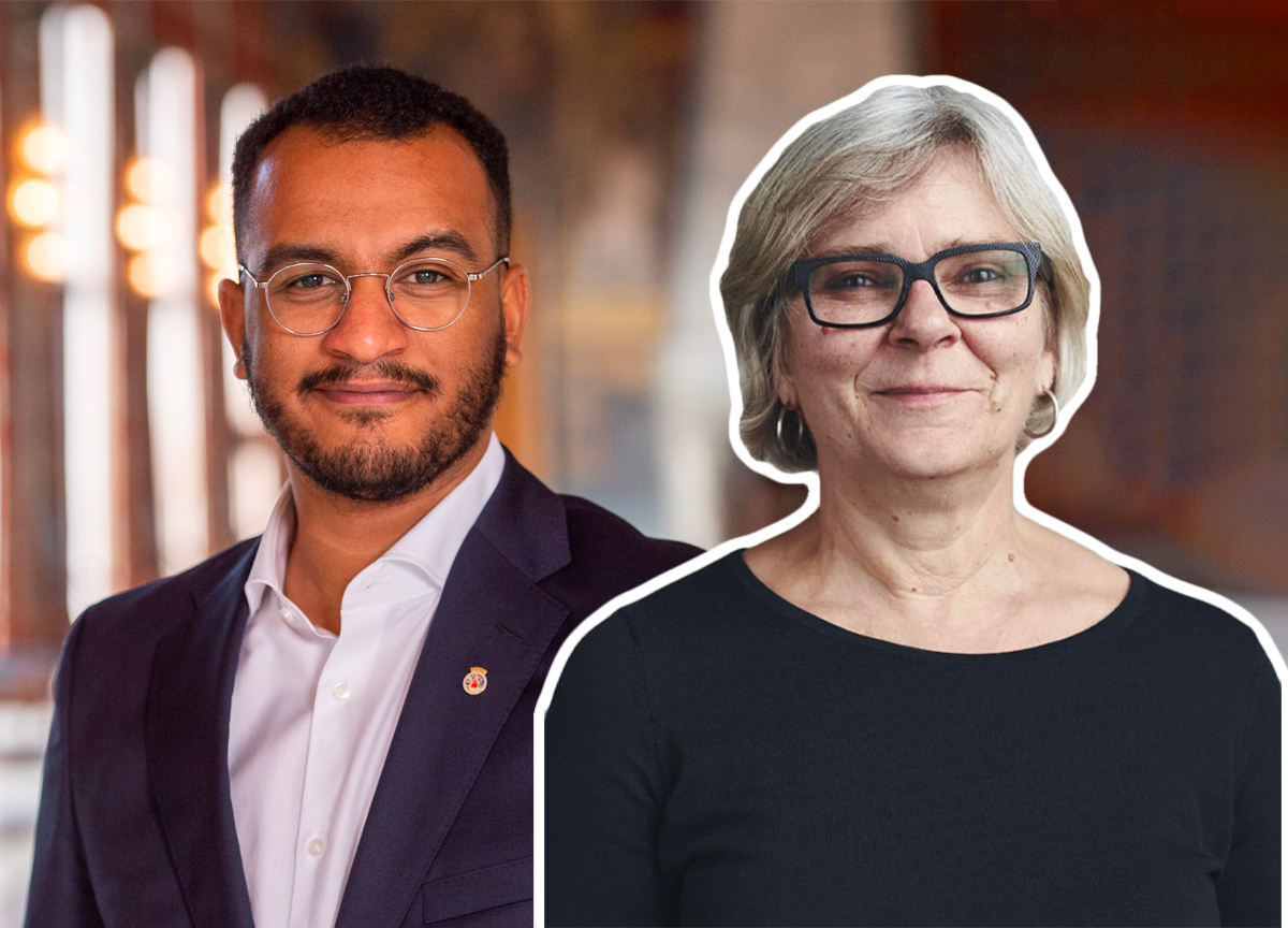 Kulturbyråd i Oslo, Omar Samy Gamal (SV) og direktør i Carte Blanche, Tone Tjemsland. (Foto: Presse. Kollasj: Subjekt.) 1 25:18