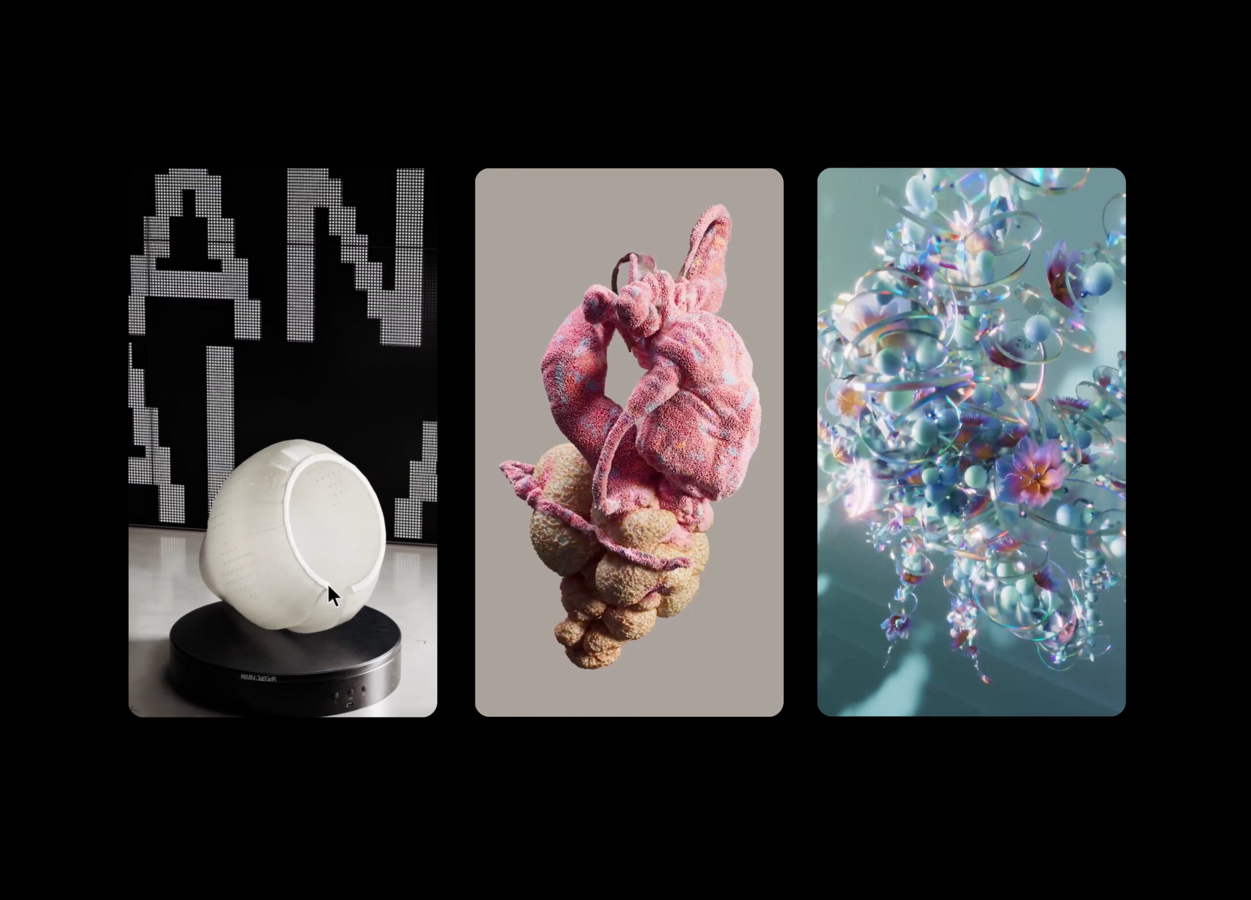 Bidrag til OOO fra Kevin Jaeger, Vincent Schwenk og Generative Art Studio. (Foto: Kevin Jaeger/Vincent Schwenk/Generative Art Studio/OOO.)