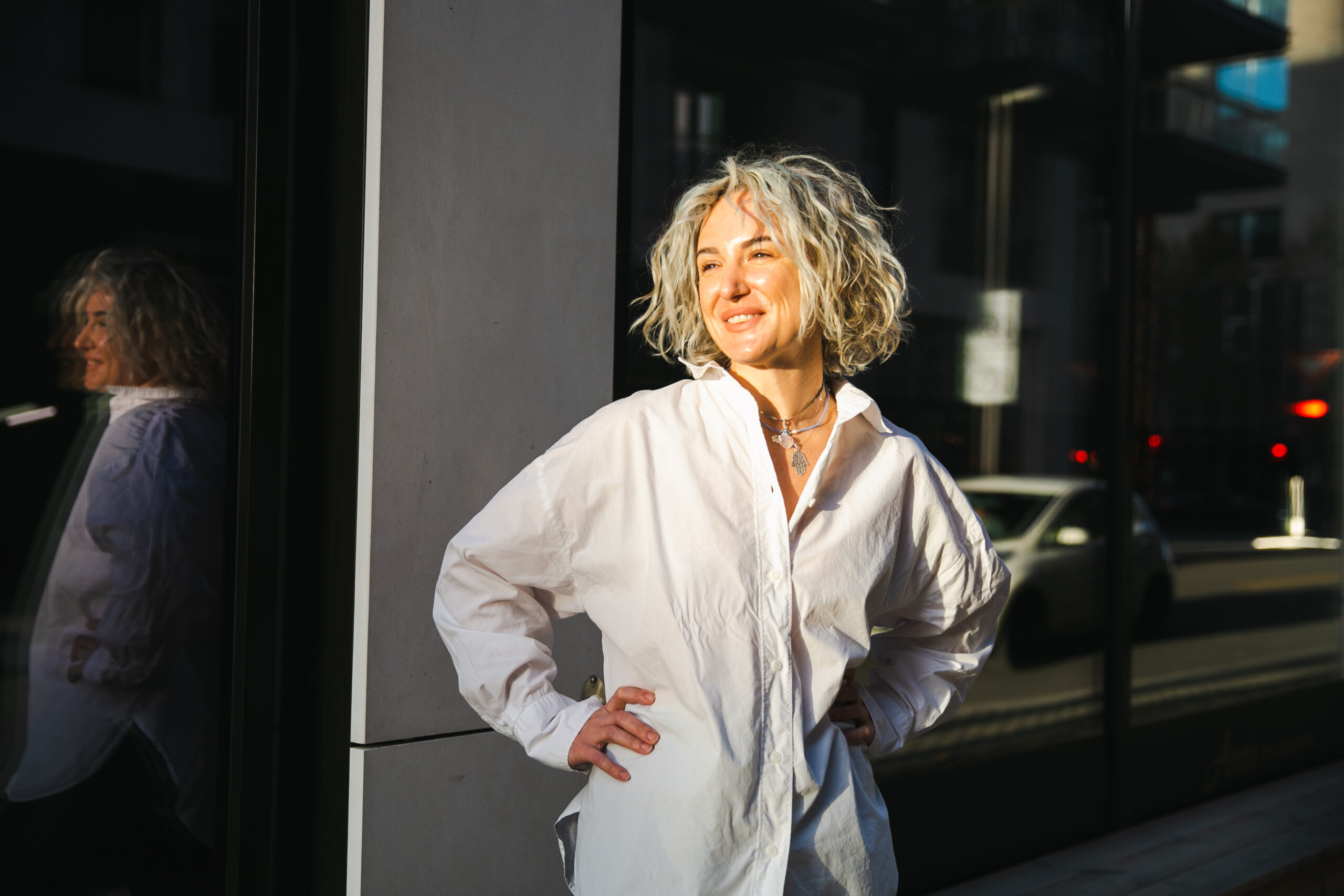 Danijela Catibovic ved Varemotaket. (Foto: Aurora Henni Krogh.)