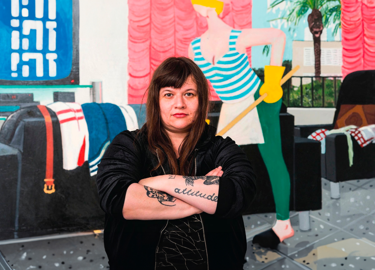 Den ukrainsk-israelske kunstneren Zoya Cherkassy-Nnadi. (Foto: Brandeis University.) 1 25:18