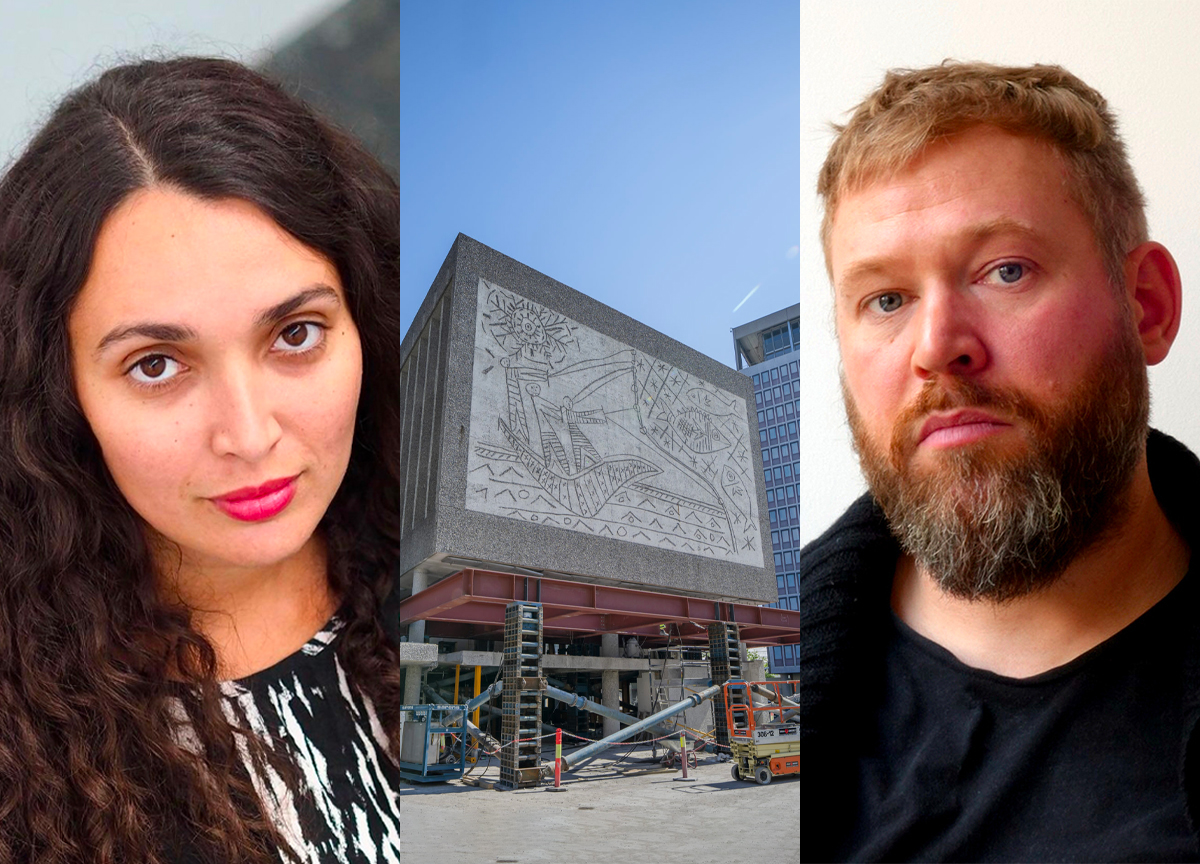 Hanan Benammar, Y-blokka og Jan Christensen. (Foto: Jannik Abel/NBK, Heiko Junge/NTB, Joar von Arndt. Kollasj: Subjekt.)