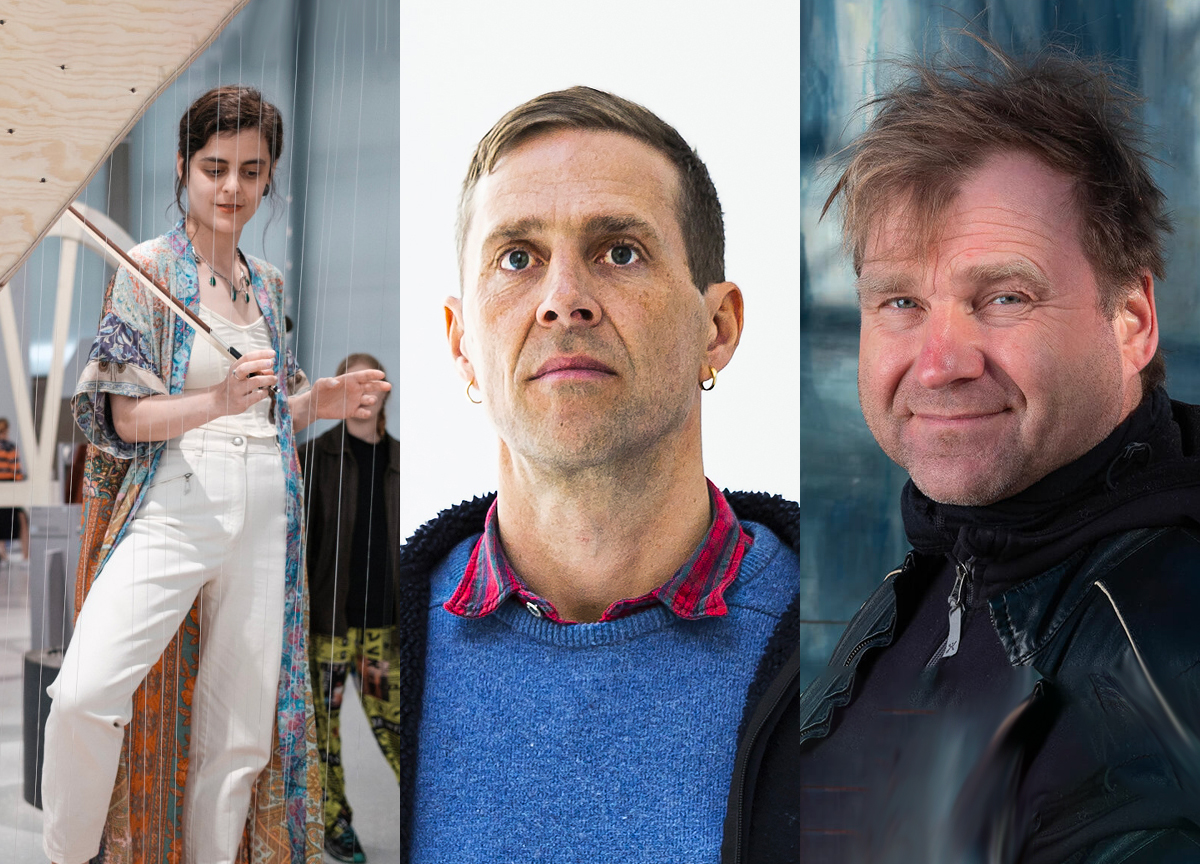 Mor Efrony, Matias Faldbakken og Vebjørn Sand. (Foto: Cargo Collective, Christina Undrum Andersen/TKM, Cargo Collective, Wikimedia Commons.) 1 25:18