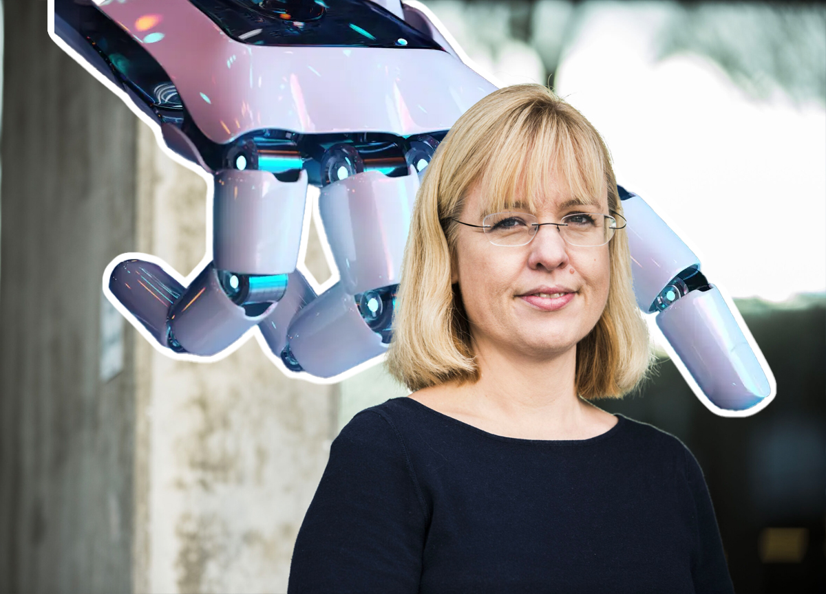 Direktør i Språkrådet, Åse Wetås. «KI-generert» er årets ord. (Foto: Mariam Butt/NTB, Guillaume/Getty. Kollasj: Subjekt.) 1 25:18