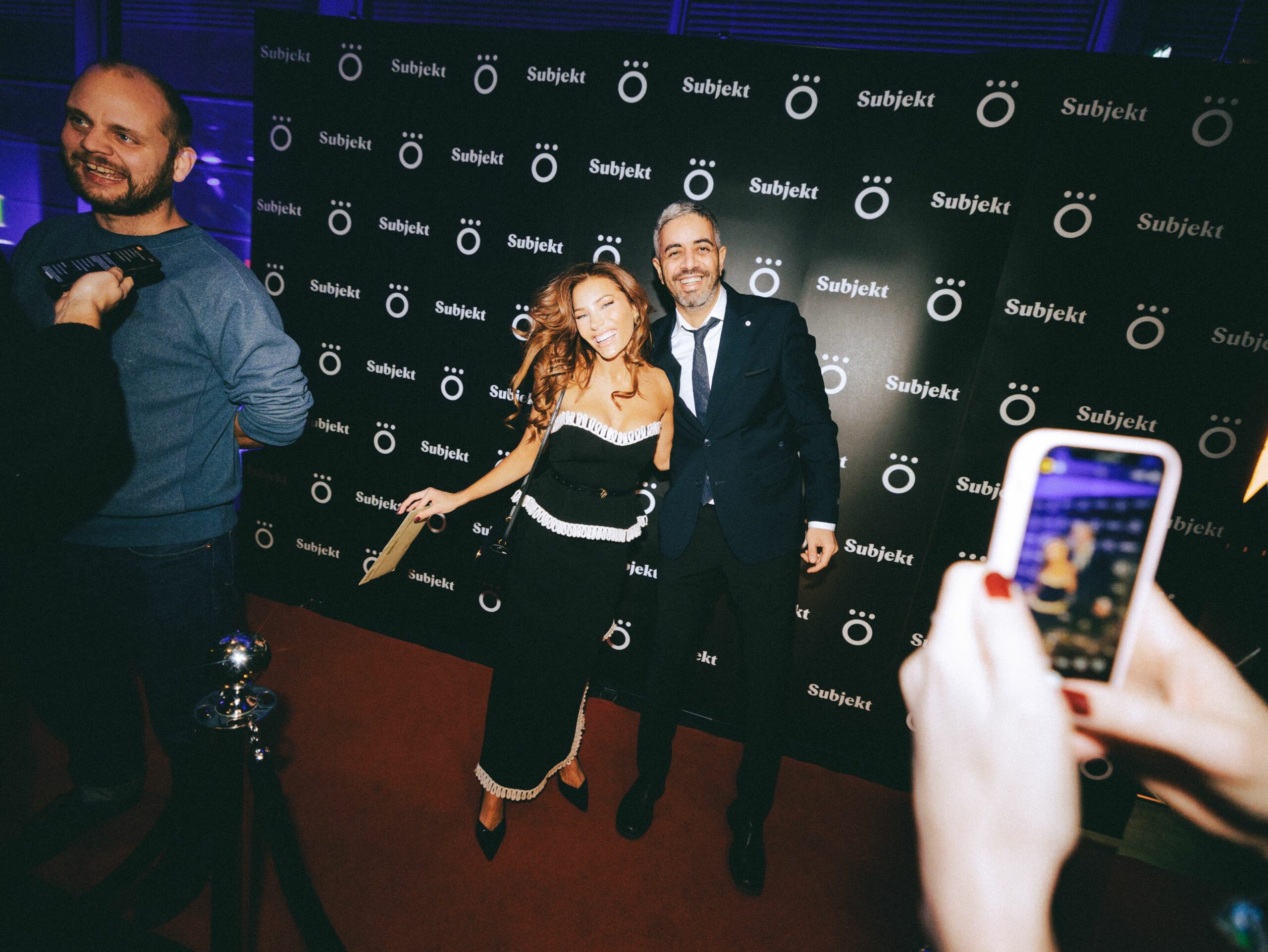 Nora Haukland og Yousef Hadaoui på Subjektprisen 2023. (Foto: Håkon Paulsen.)