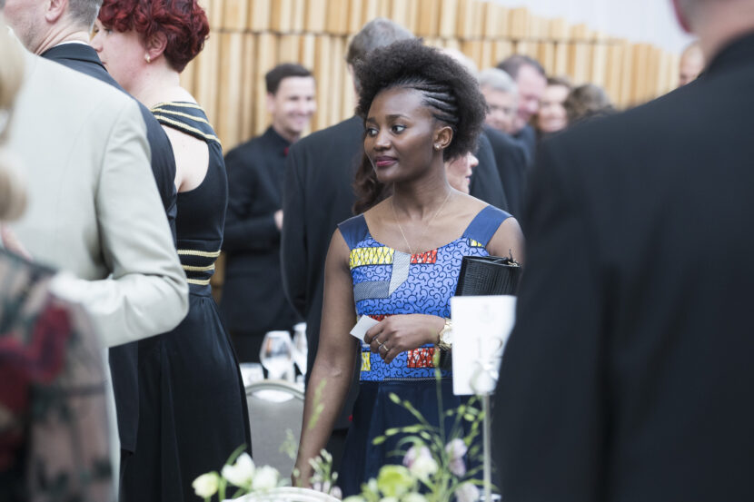 Irene Kinunda Afriyie før regjeringens festmiddag for kongeparet i Operaen i anledning kongeparets 80-årsfeiring tilbake i 2017. (Foto: Håkon Mosvold Larsen/NTB.)