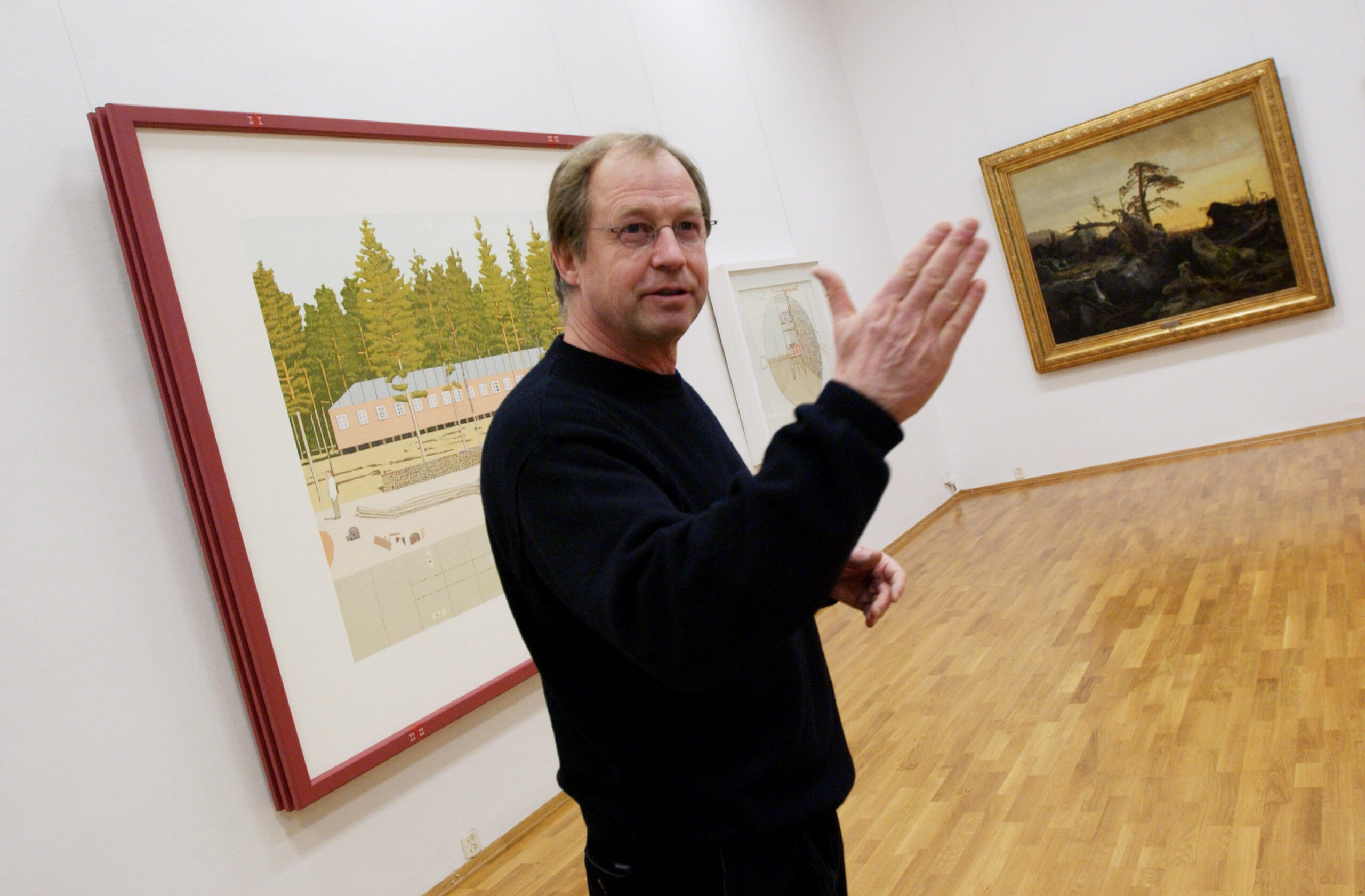 Kunstneren Leonard Rickhard. (Foto: Erlend Aas/NTB.)