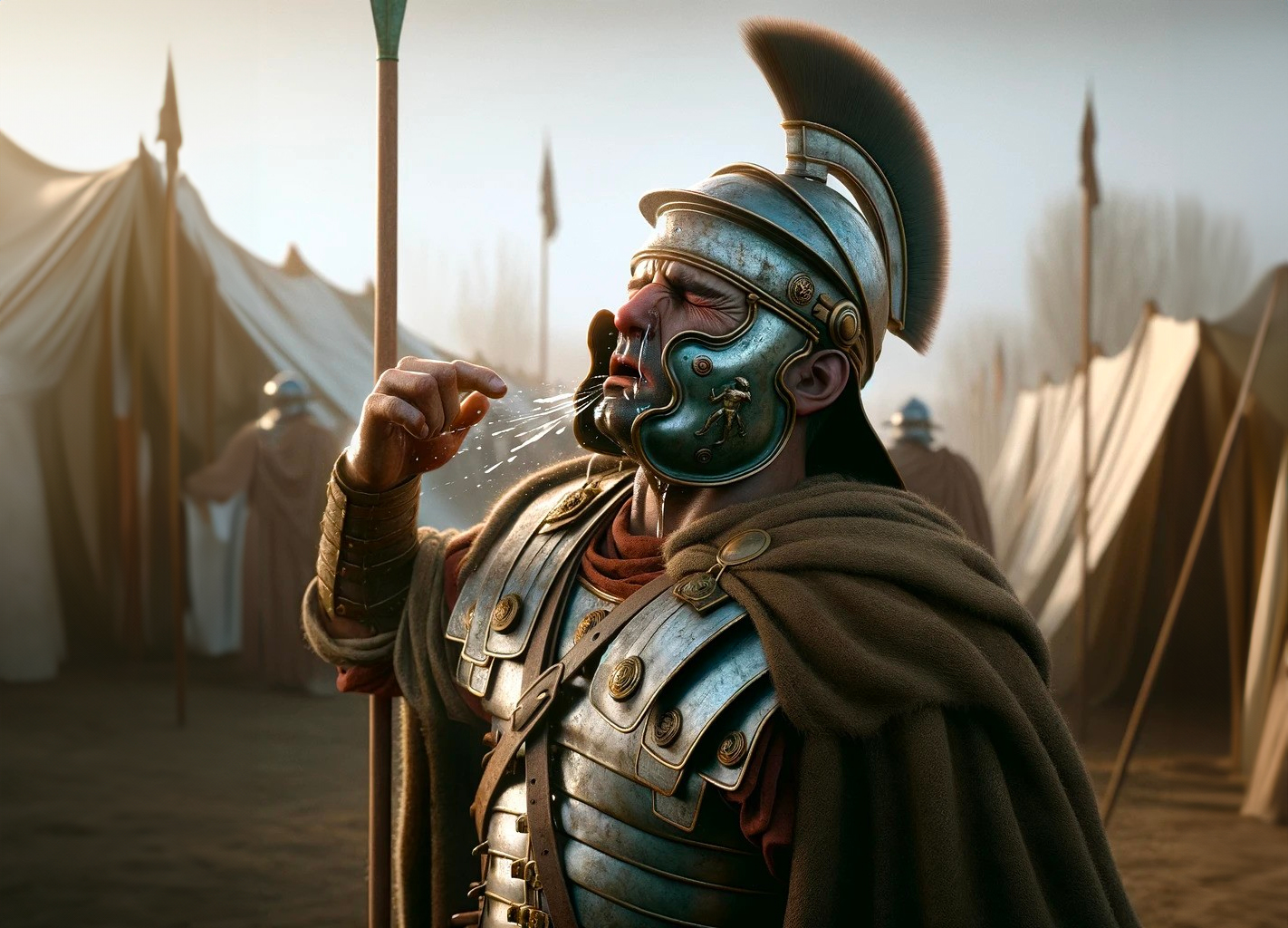 Klimaendringer kan ha bidratt til Romerrikets fall. (Illustrasjon: KI.)