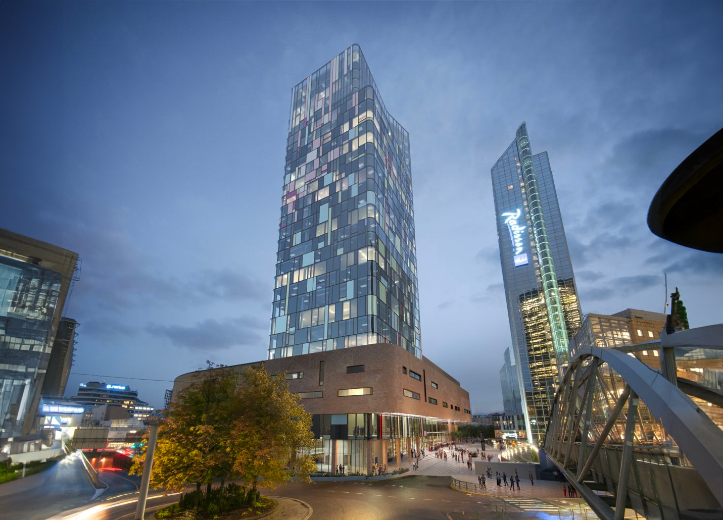 Oslo spektrum mener de er tilbake på rett spor, etter flere år med dårlig økonomi. Nå skal de ta satsingen til nye høyder.(Illustrasjon: LPO Arkitekter.)