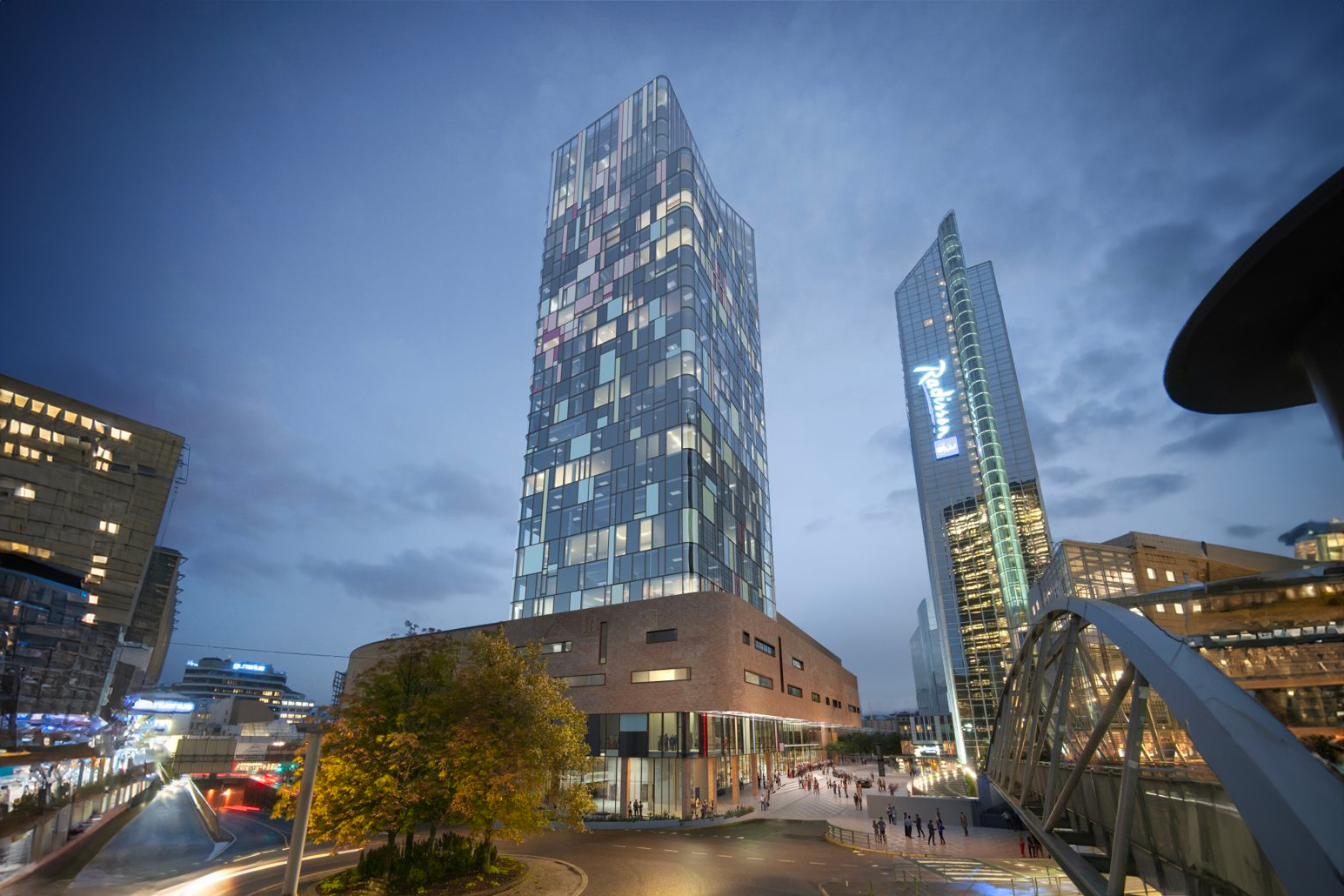 Oslo spektrum mener de er tilbake på rett spor, etter flere år med dårlig økonomi. Nå skal de ta satsingen til nye høyder.(Illustrasjon: LPO Arkitekter.)