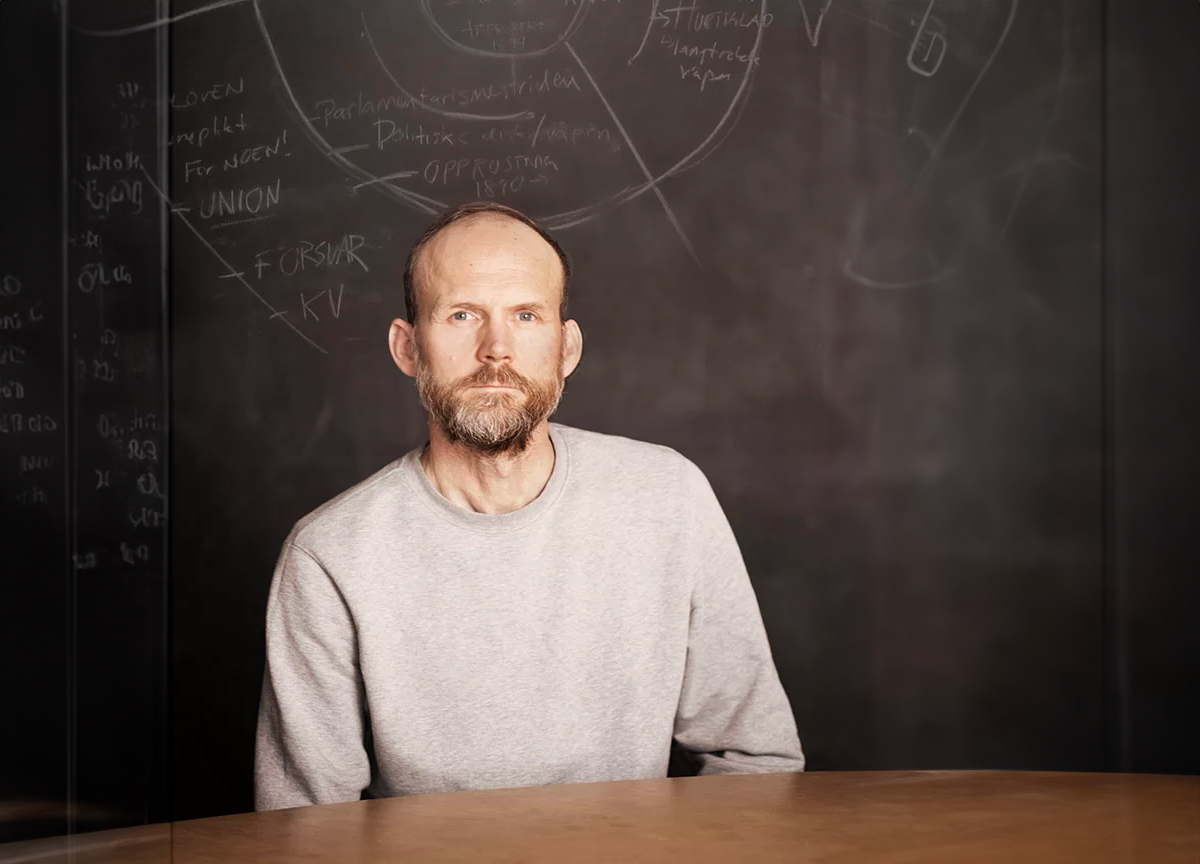 Avtroppende førstekonservator ved Teknisk museum, Henrik Treimo. (Foto: Teknisk museum.)