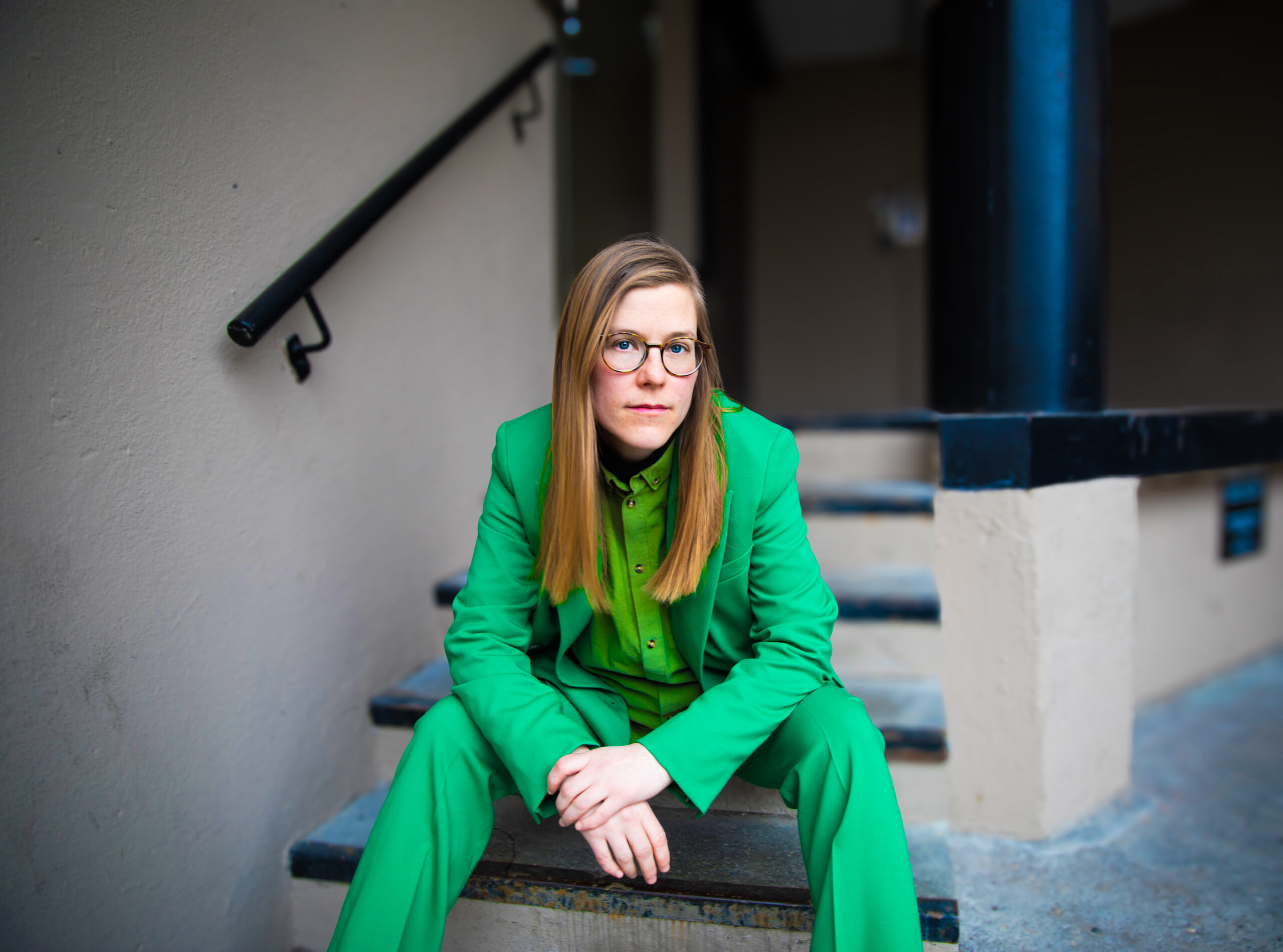 Regissør Johanna Pyykkö debuterer med «Min fantastiske fremmede». Pyykkö. (Foto: Linn de Lange.)