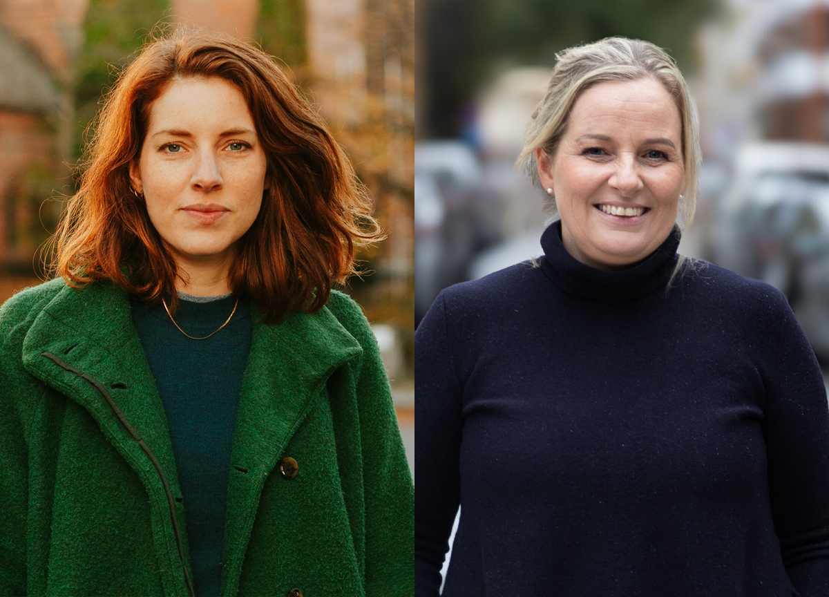 Frida Rusnak i Oslo Open, kulturbyråd Anita Leirvik North (H). (Foto: Samir Madad, Linn de Lange. Kollasj: Subjekt.) 1 25:18