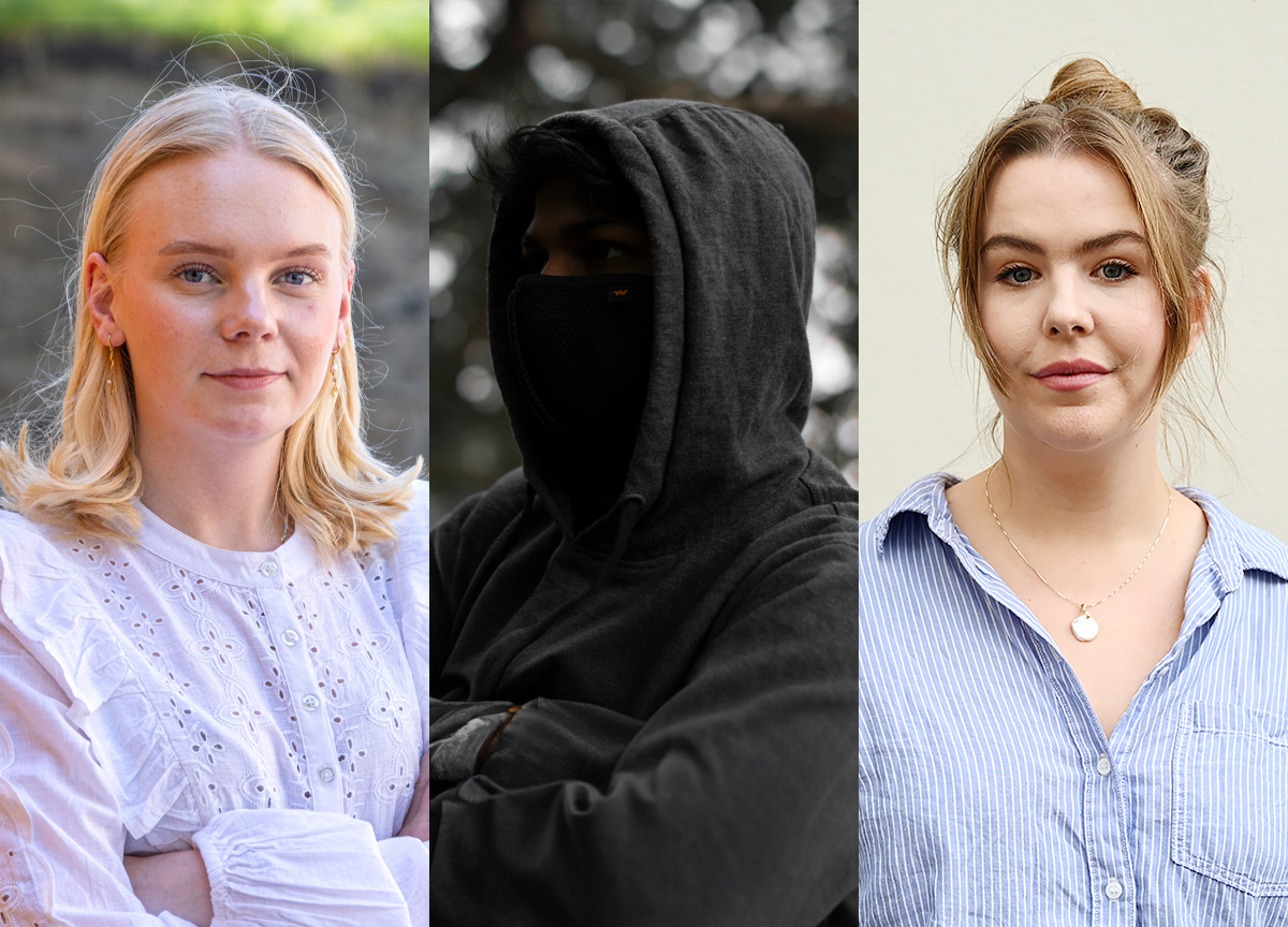 Oda Oline Omdahl, anonym mann, Selma Moren. (Foto: Mona Hauglid, Enjon Chakraborty, Danby Choi. Kollasj: Subjekt.) 1 25:18
