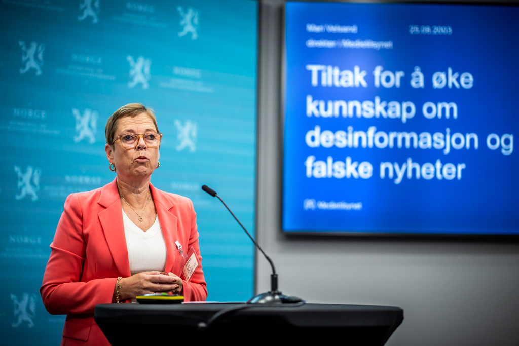 Direktør Medietilsynet Mari Rusten falsk informasjon