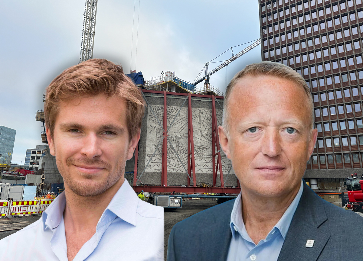 Sindre Wiig Nordby og direktør i Statsbygg, Harald Vaagaasar Nikolaisen. (Foto- Privat, Statsbygg. Kollas- Subjekt.) 1 25-18