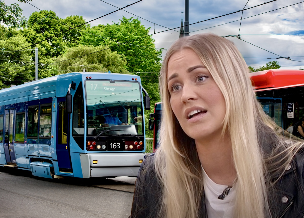 Charlotte Bergslien, The Spectrum Girl, er oppgitt over Ruters kampanje om autister. (Foto: Ruter. Skjermdump: TV2. Kollasj: Subjekt.) 1 25:18