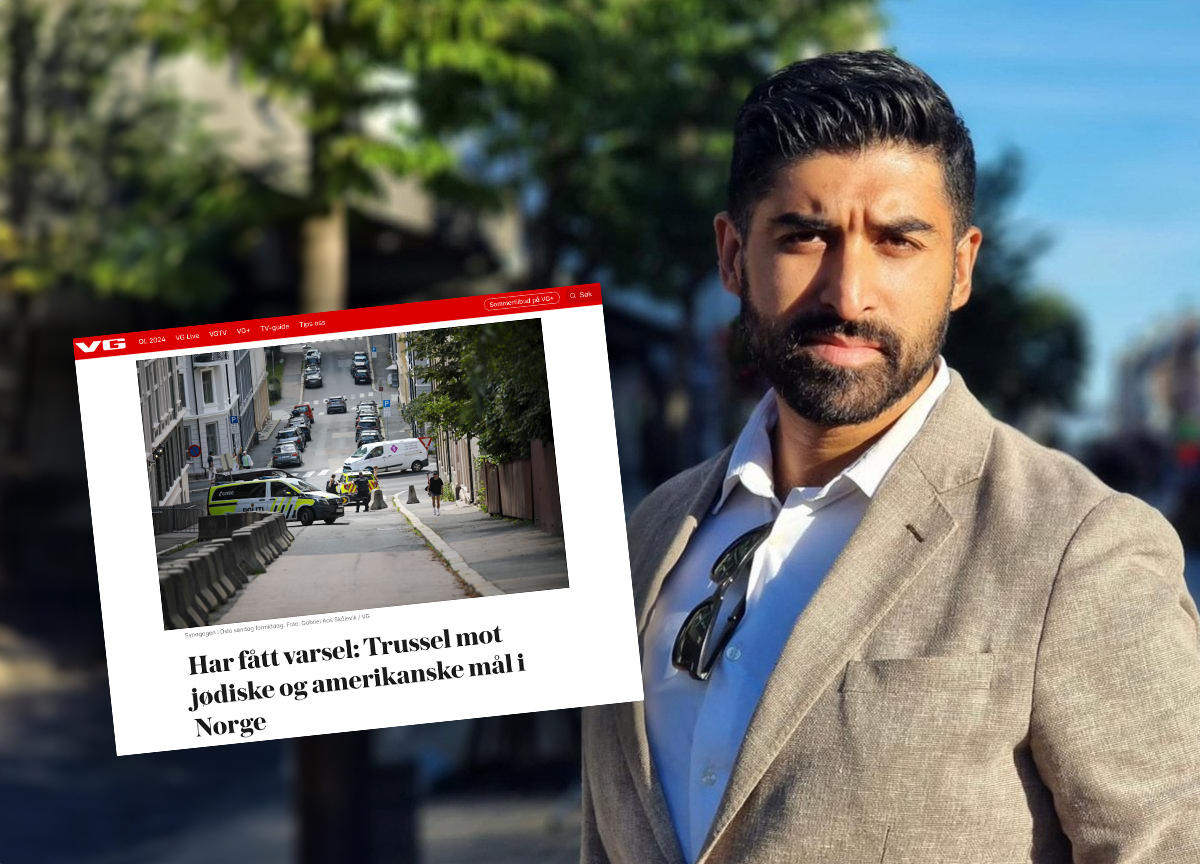 Leder i Minorg, Qasim Ali, går hardt ut mot VG og mediene generelt om dekningen av trusselnivået i Norge. (Foto: Skjermbilde, privat.) 1 25:18