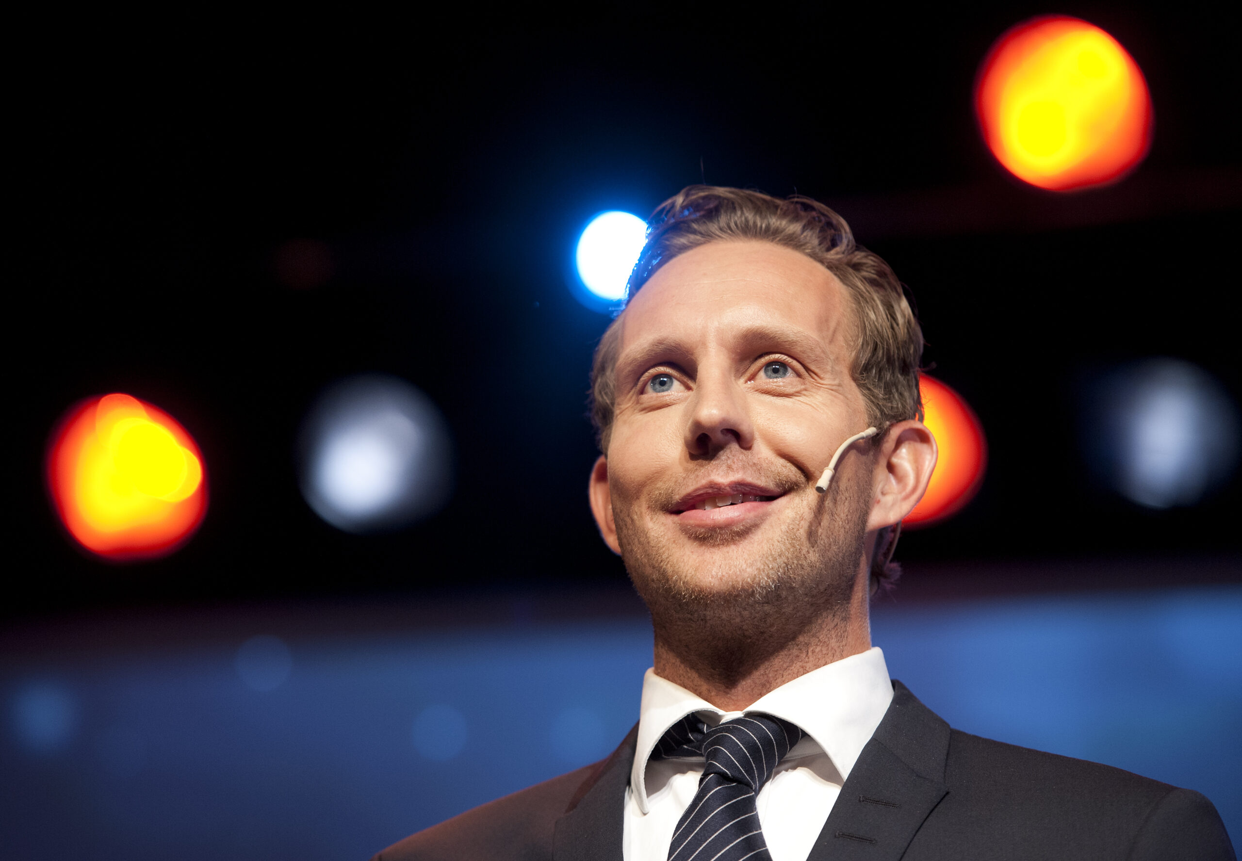 Bergen 20140819. Morten Ramm under TV2s høstlansering 2014 på Verftet I Bergen tirsdag. (Foto: Marit Hommedal/NTB.)