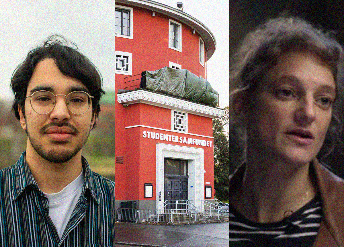 Leder for Studentersamfundet «Samfundet» i Trondhjem, Rami Chumber og Louise Kahn. (Foto: Foto.samfundet.no/NTB. Skjermbilde: Miff. Kollasj: Subjekt.)