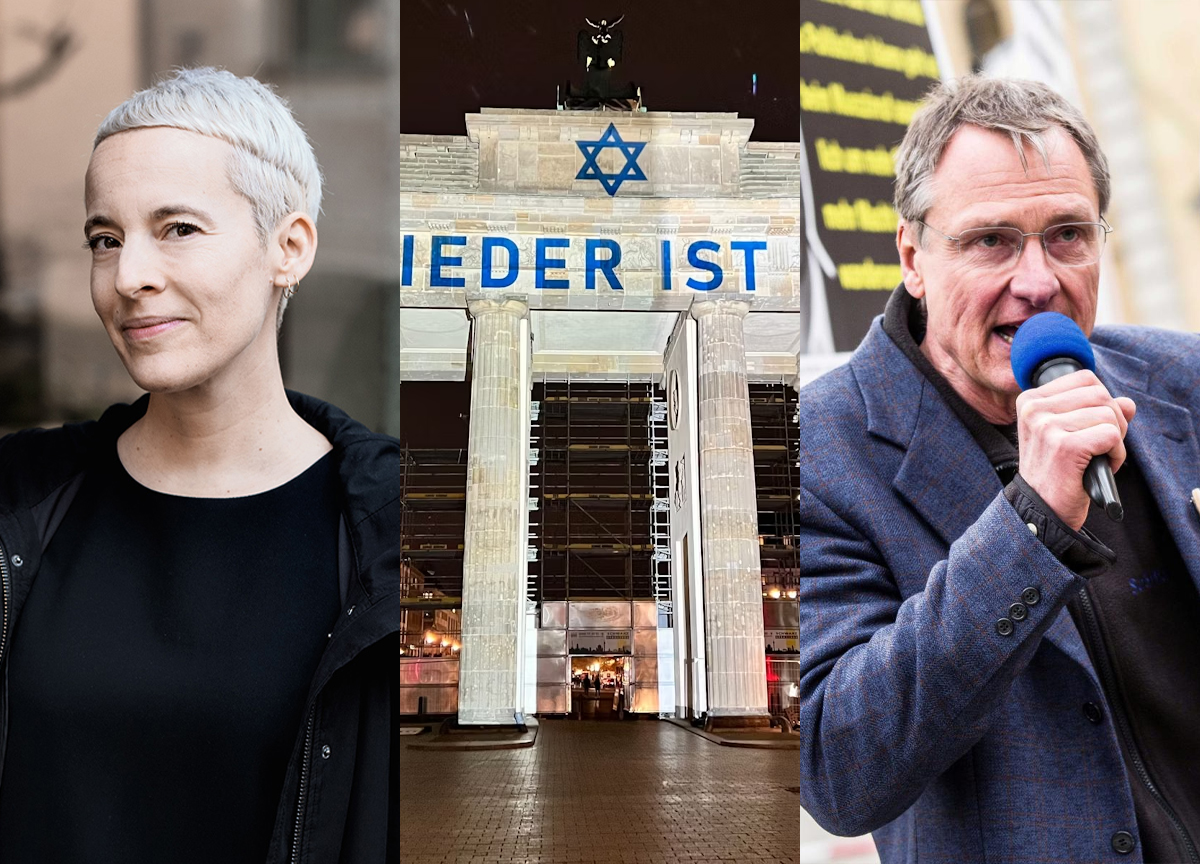 Kunstner Candice Breitz og islamkritiker Michael Stürzenberger står på hver sin side i politikken. Likevel står begge i fare for å bli fortiet av tyske politikeres forsøk på å stanse hatprat. (Kollasj: Subjekt.)