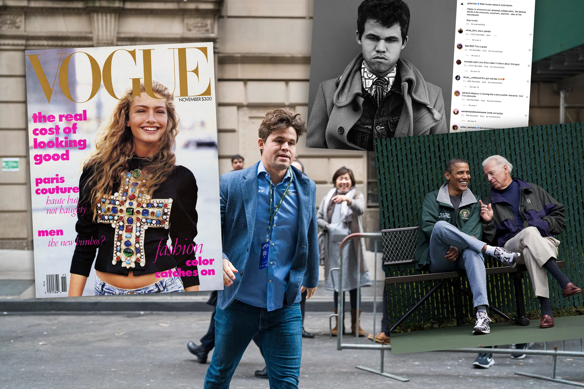 olabukser jeans Magnus carlsen vogue wintour carter